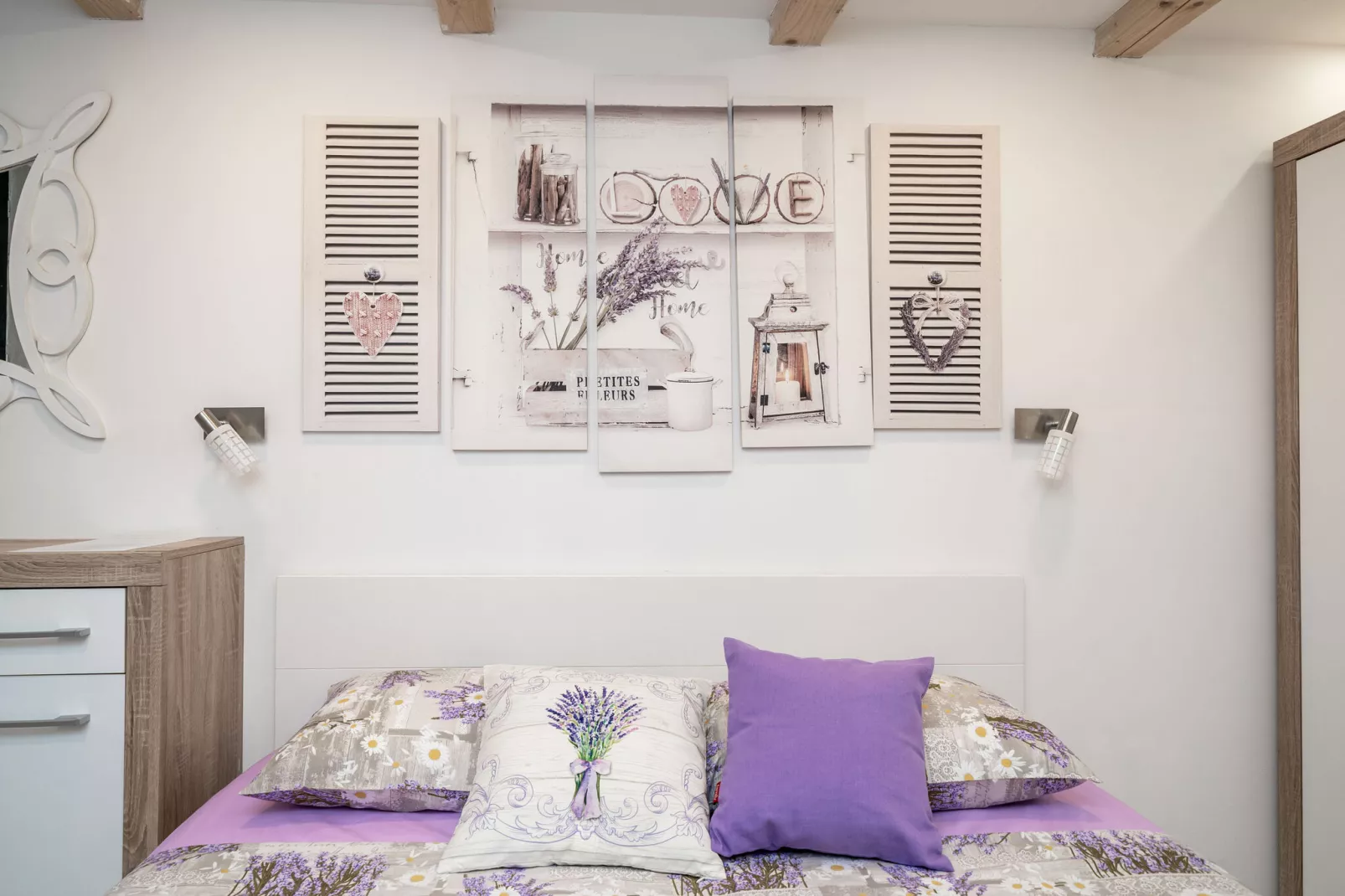 Lavender Room - Double Room (Ground Floor)-Bedroom