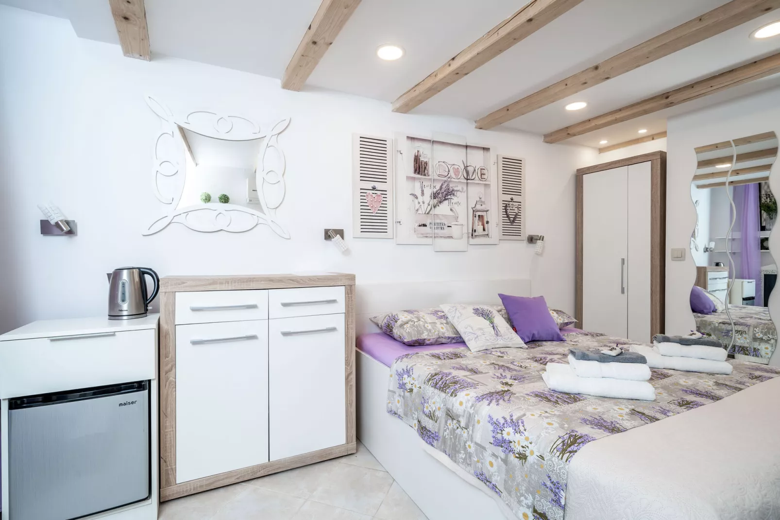 Lavender Room - Double Room (Ground Floor)-Bedroom