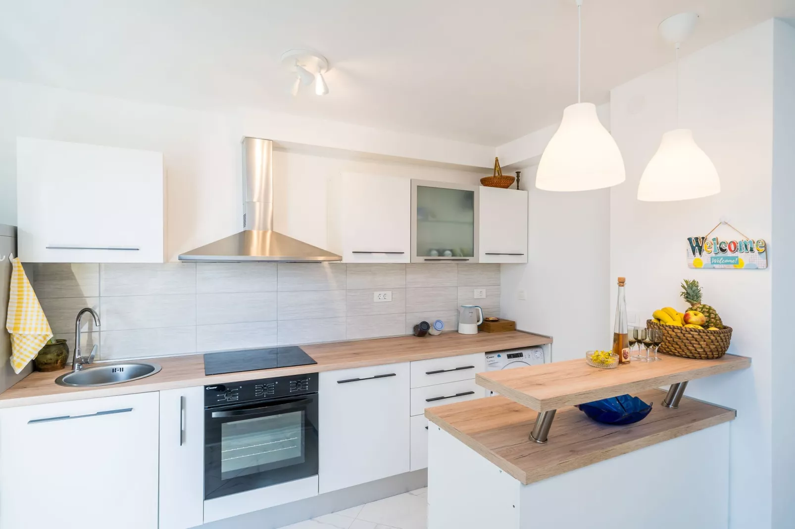 Apartment Cvjetković - Two Bedroom Apartment with Terrace and Sea View-Kitchen