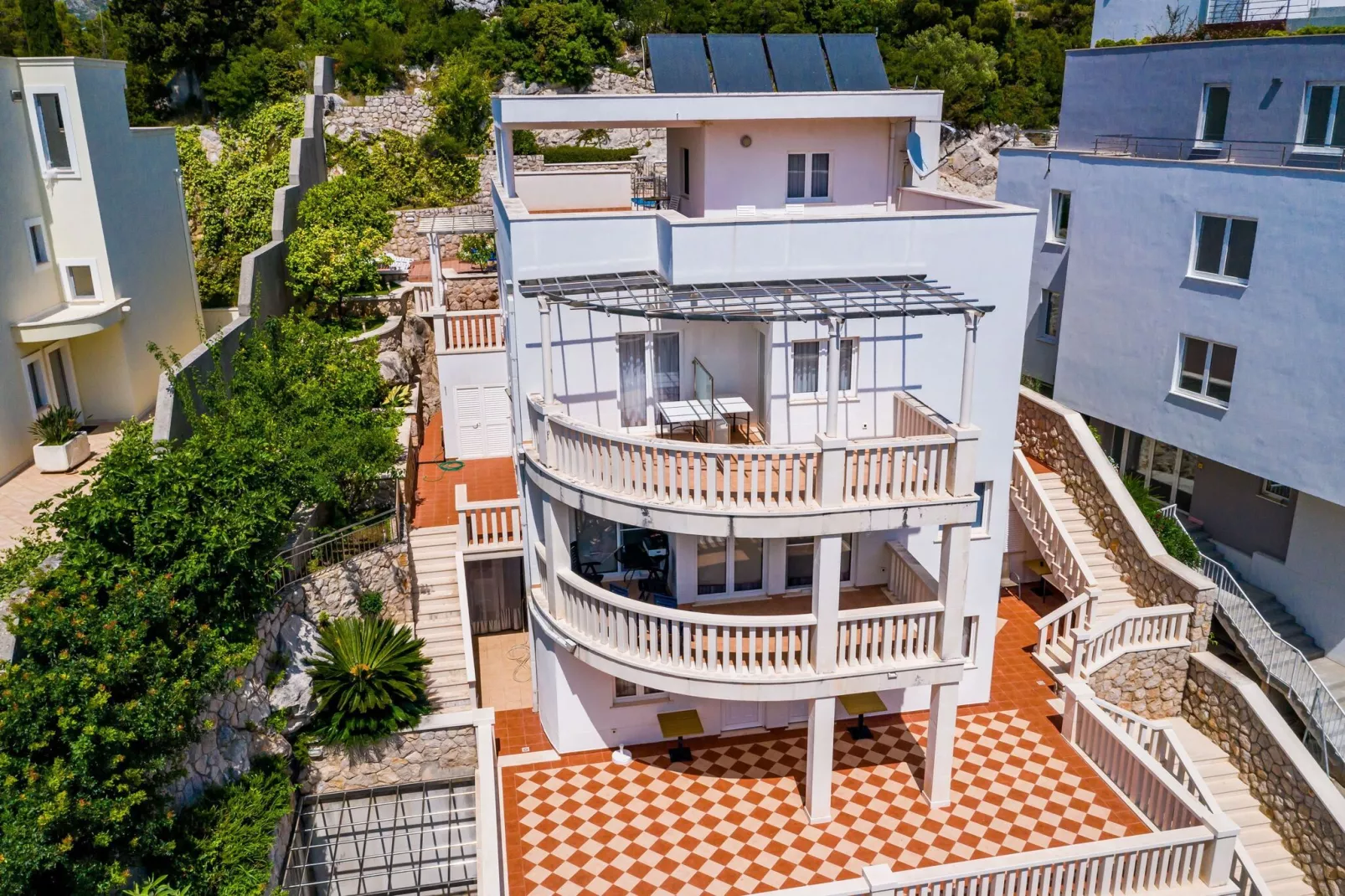 Villa Borna Apartments - Deluxe Two Bedroom Apartment with Terrace and Sea View - br. 8-Outdoor