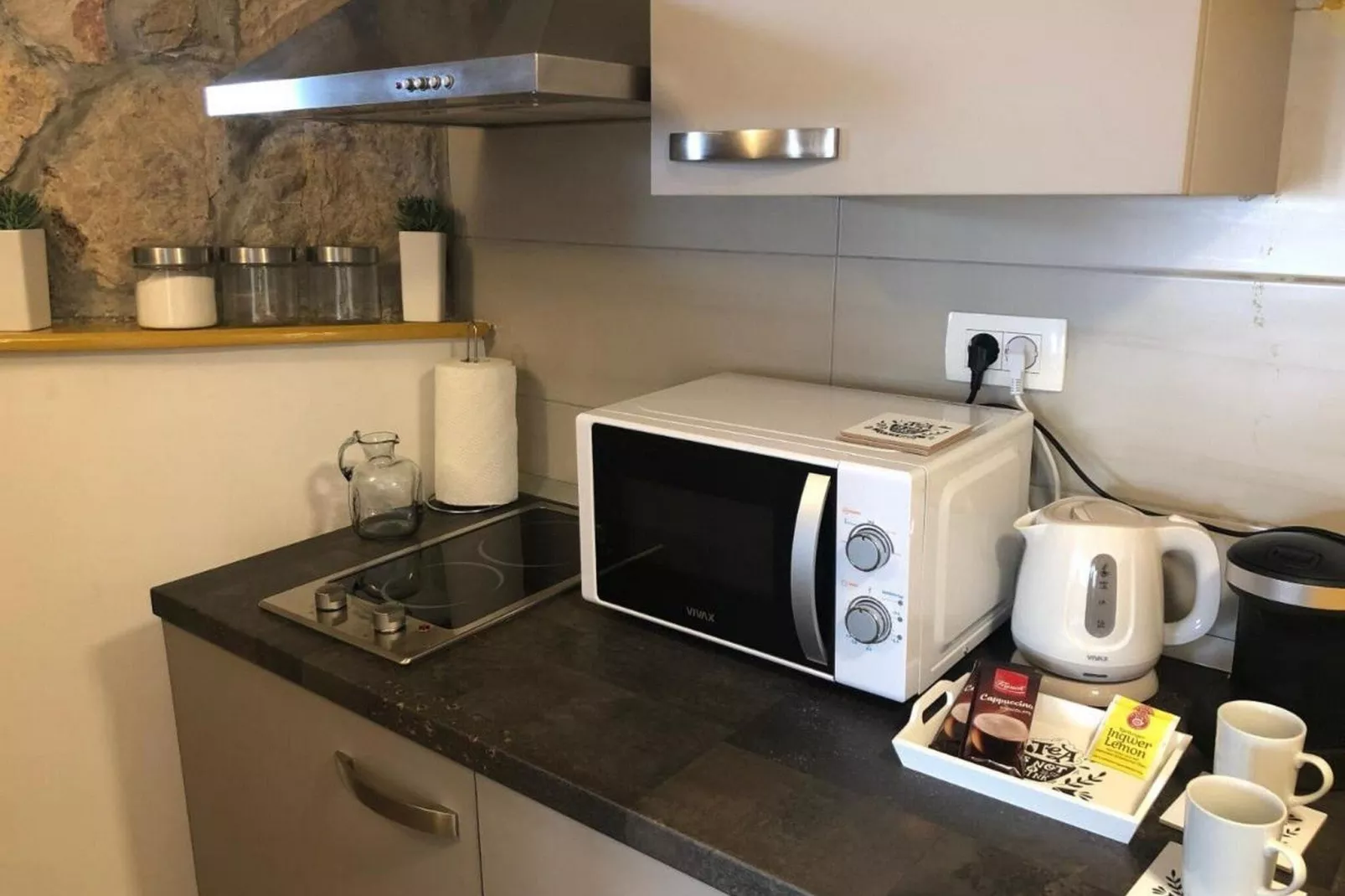 SunOne Dubrovnik - One Bedroom Apartment with Terrace-Kitchen