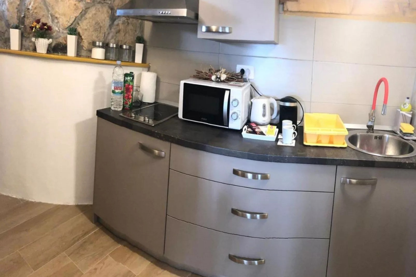 SunOne Dubrovnik - One Bedroom Apartment with Terrace-Kitchen