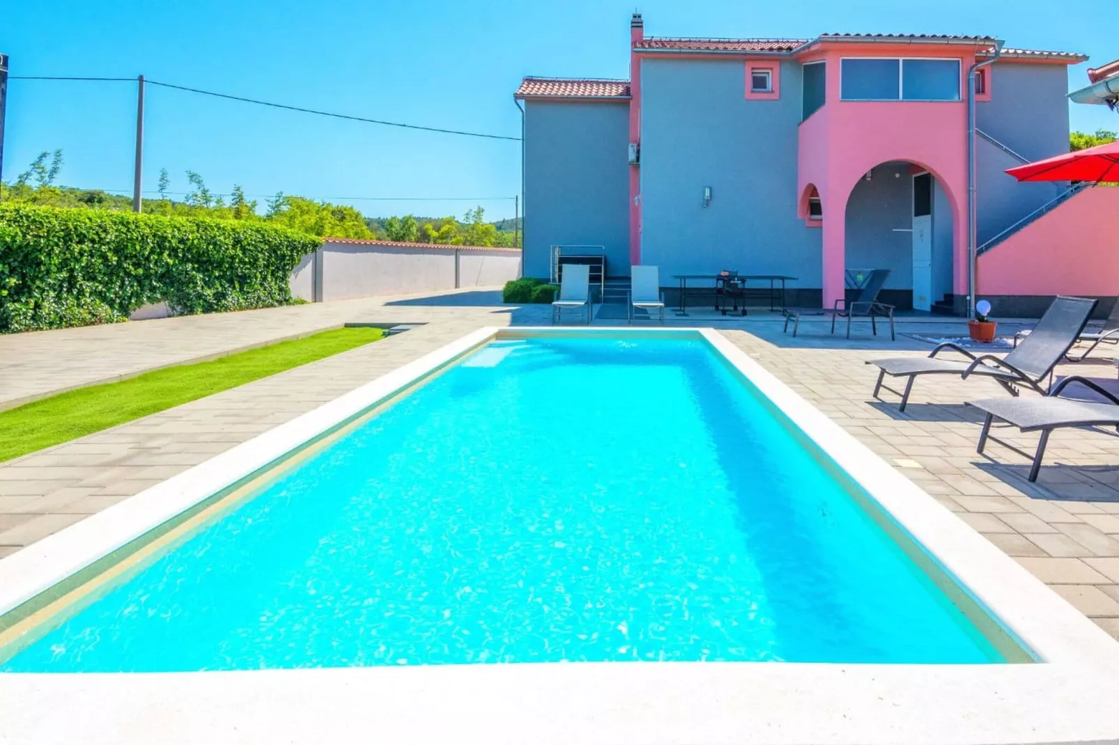 Holiday Home Marinela - Four Bedroom Holiday Home with Swimming Pool-Außenbereich