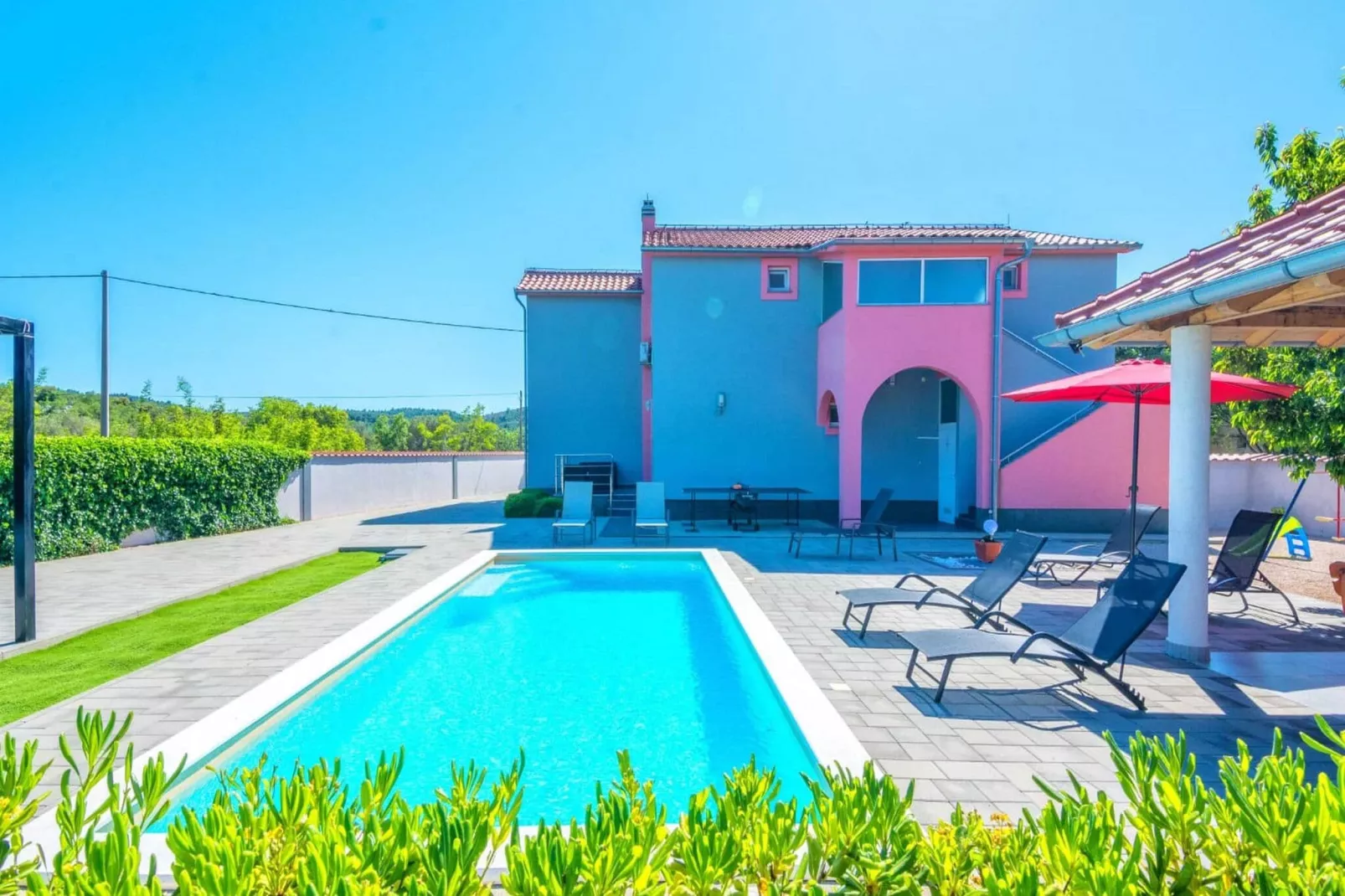 Holiday Home Marinela - Four Bedroom Holiday Home with Swimming Pool-Außenbereich