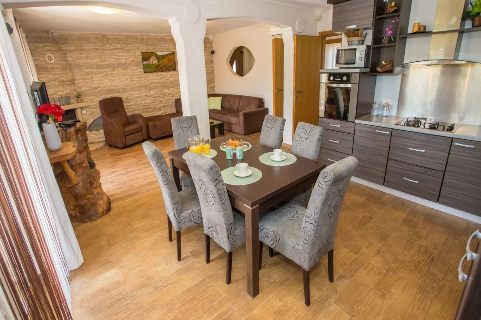 Apartments Andre Poreč - Two Bedroom Apartment with Terrace and Pool (Andre)-Kitchen