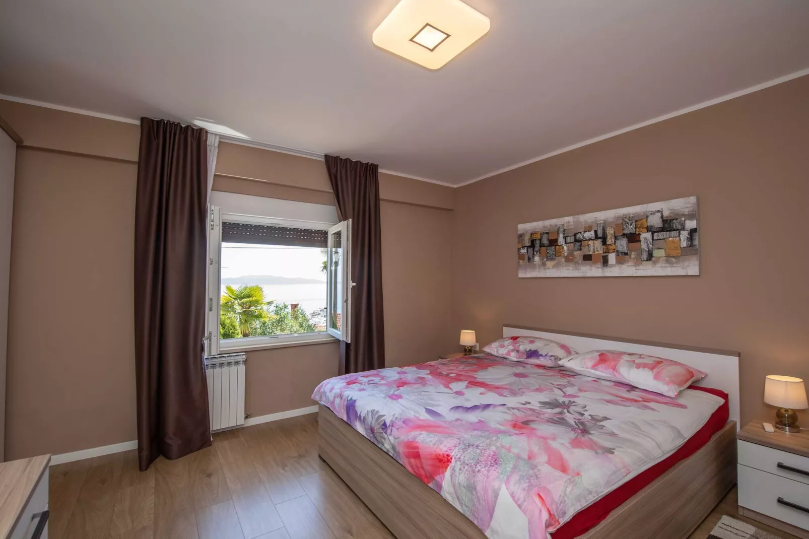 Apartment Sanja Opatija - Two bedroom apartment with Terrace and sea view-Chambre