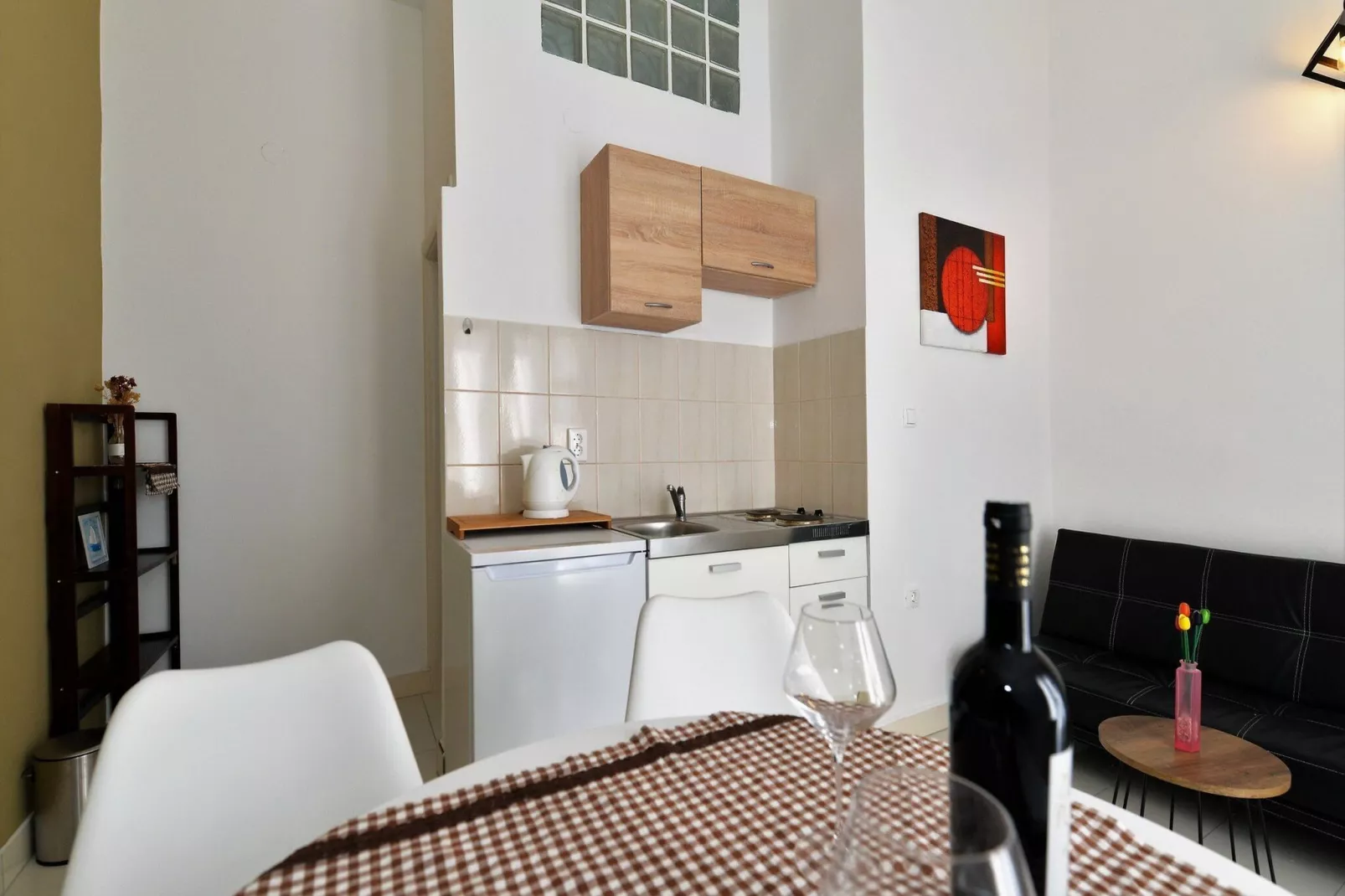 Apartments Helena - One bedroom apartment with Balcony and Sea View - A1-Kitchen