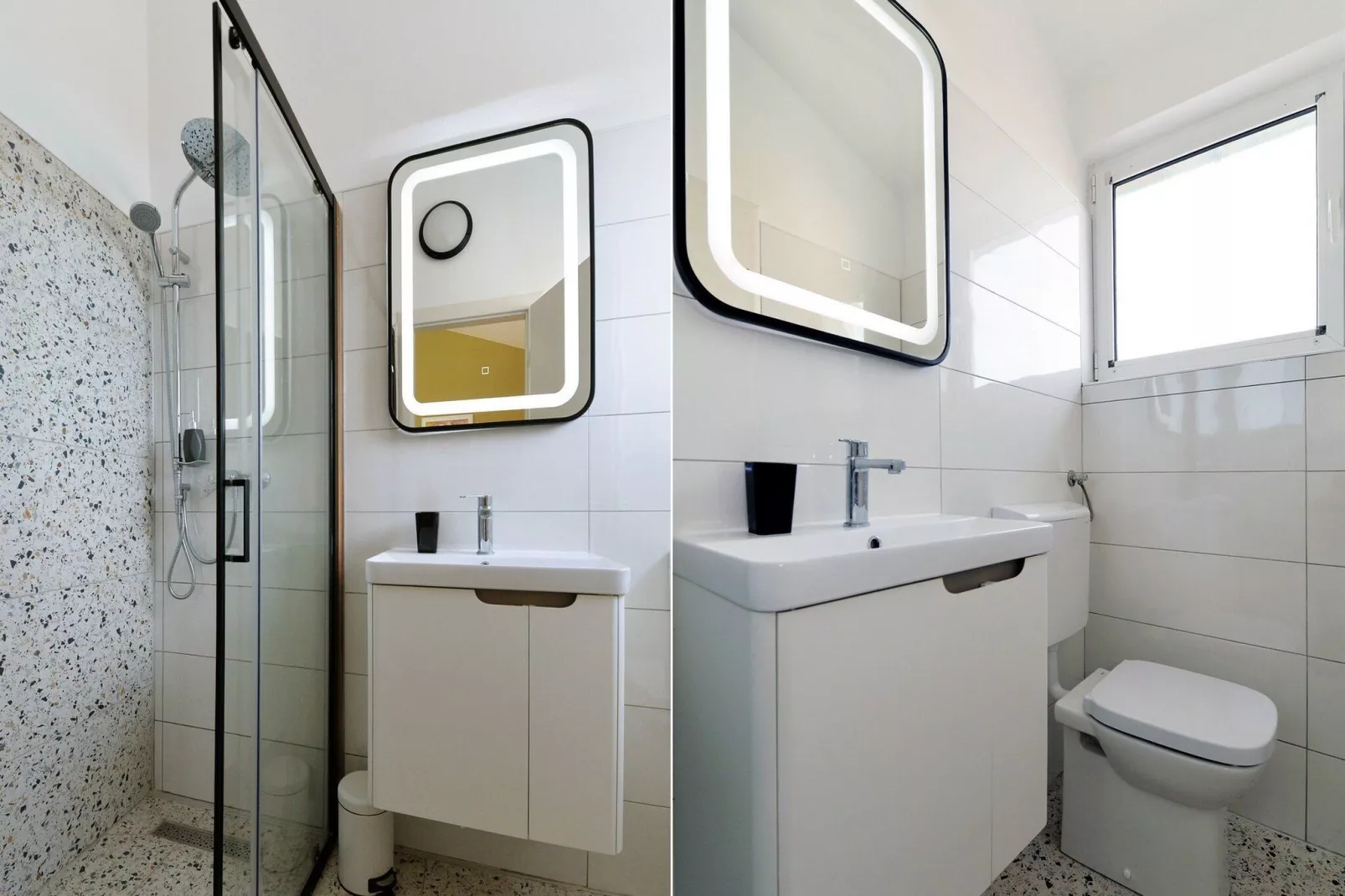 Apartments Helena - One bedroom apartment with Balcony and Sea View - A1-Bathroom
