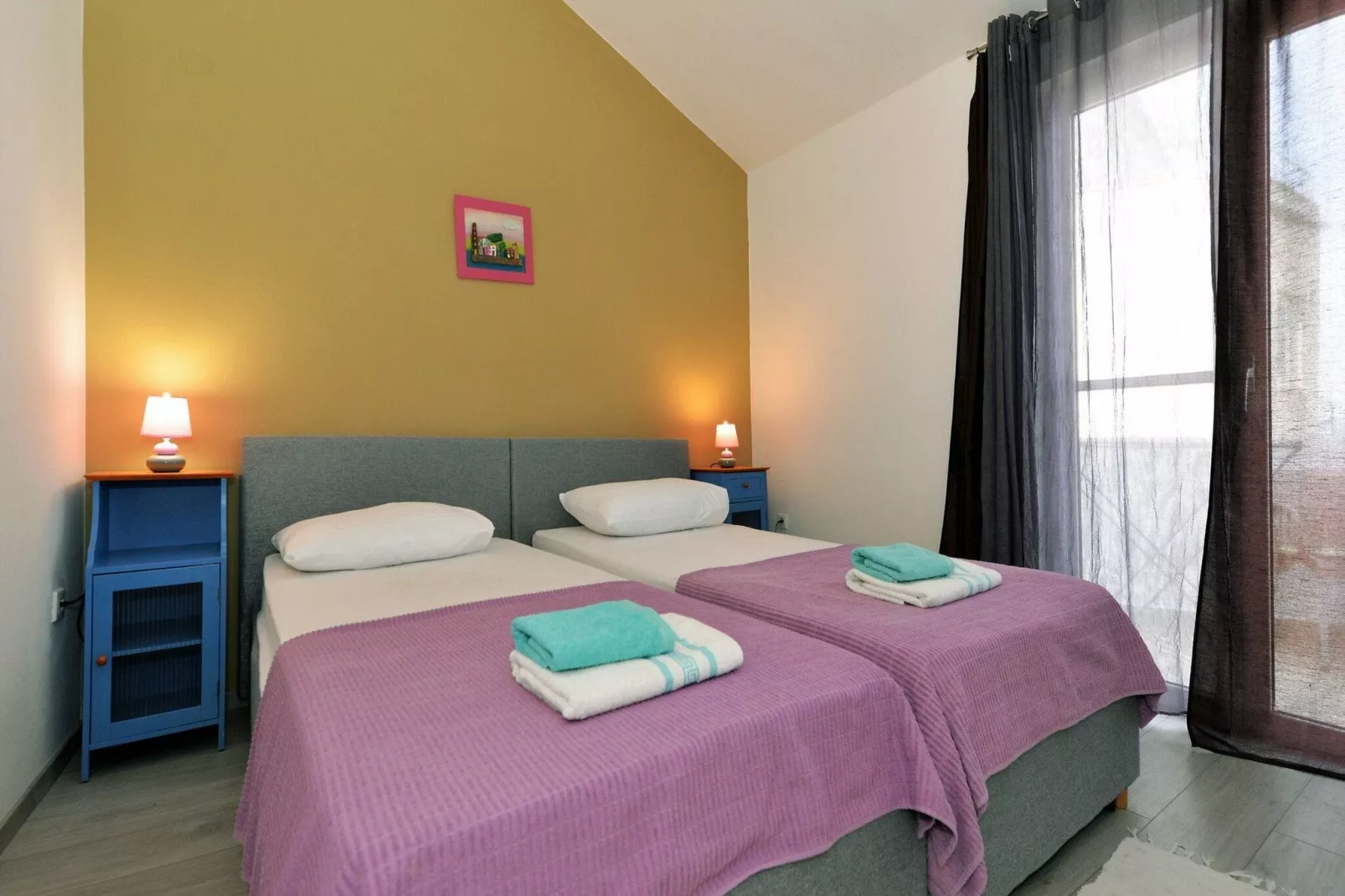 Apartments Helena - Superior One bedroom apartment with Balcony and Sea View - A2-Chambre