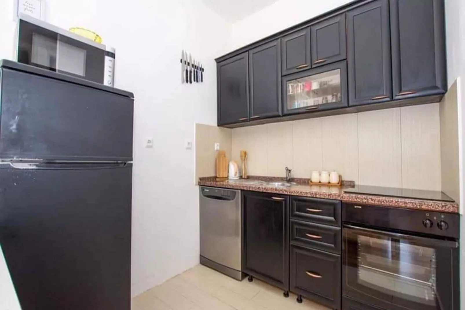 Apartment La Eva Pag - One Bedroom Apartment with Balcony and Sea view-Kitchen