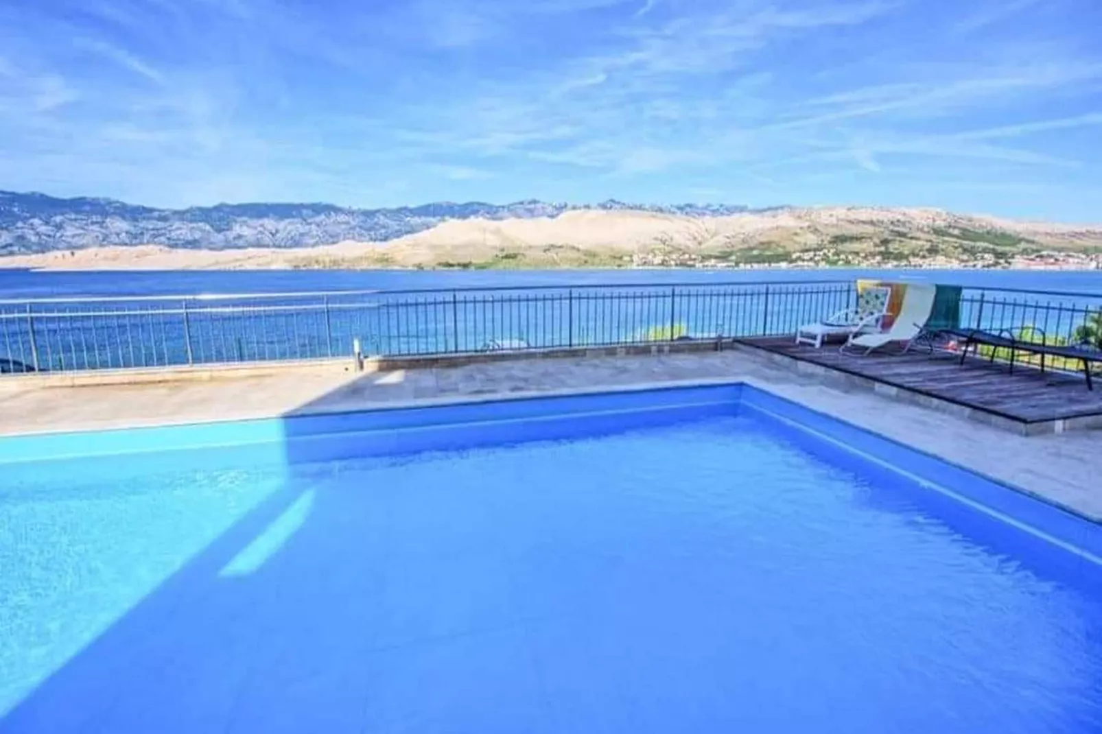 Apartment La Eva Pag - One Bedroom Apartment with Balcony and Sea view-Pool