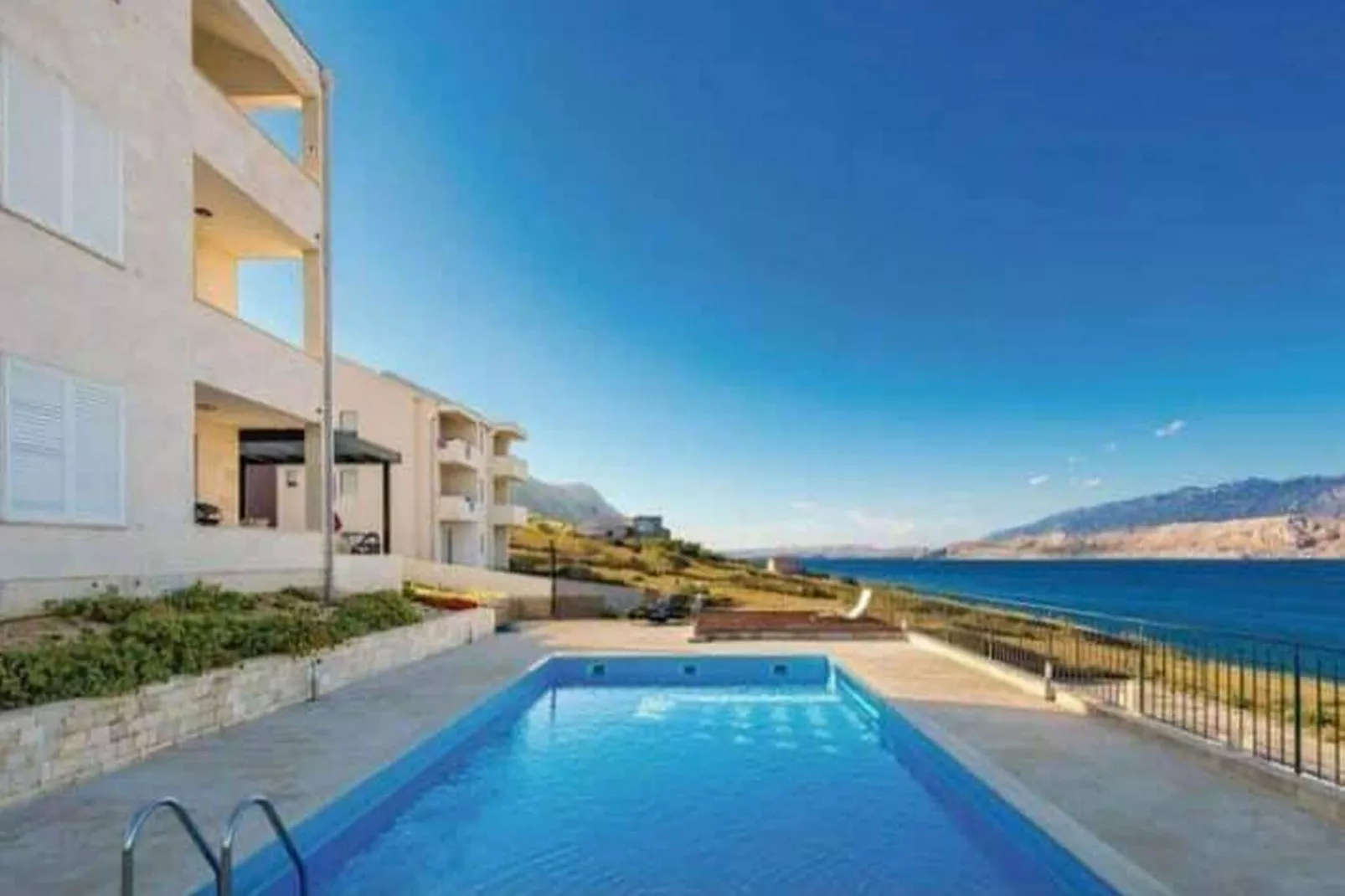 Apartment La Eva Pag - One Bedroom Apartment with Balcony and Sea view-Pool