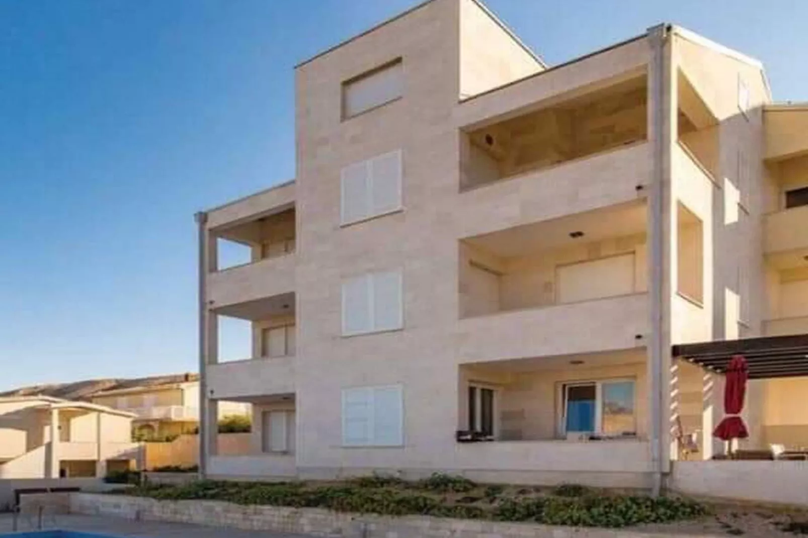 Apartment La Eva Pag - One Bedroom Apartment with Balcony and Sea view-Outdoor