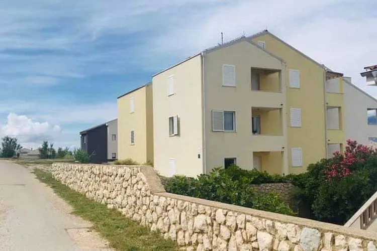Apartment La Eva Pag - One Bedroom Apartment with Balcony and Sea view-Outdoor