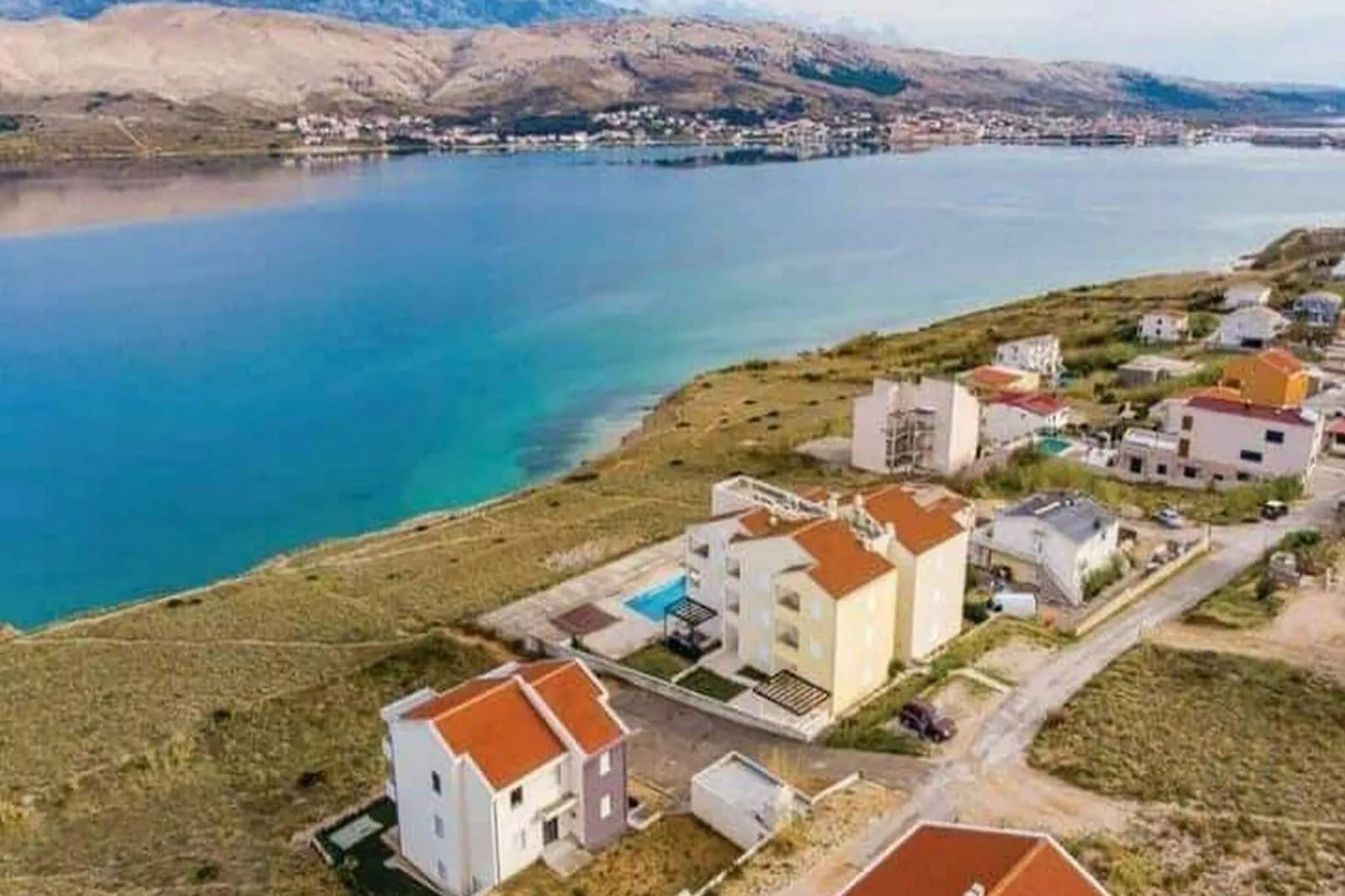 Apartment La Eva Pag - One Bedroom Apartment with Balcony and Sea view-View