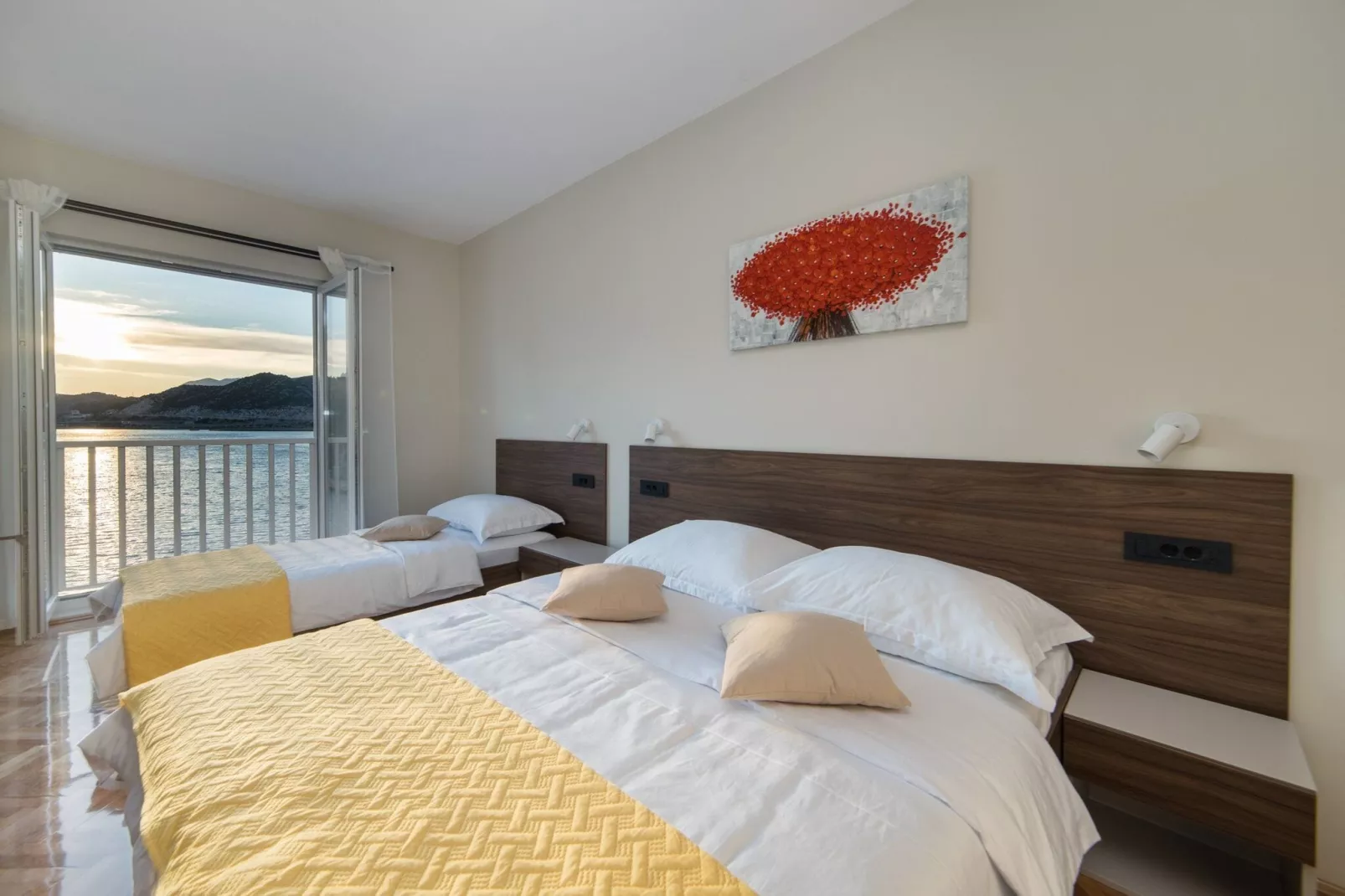 Apartments Ema-Comfort Two Bedroom Apartment with Sea View ( Fancy )-Bedroom