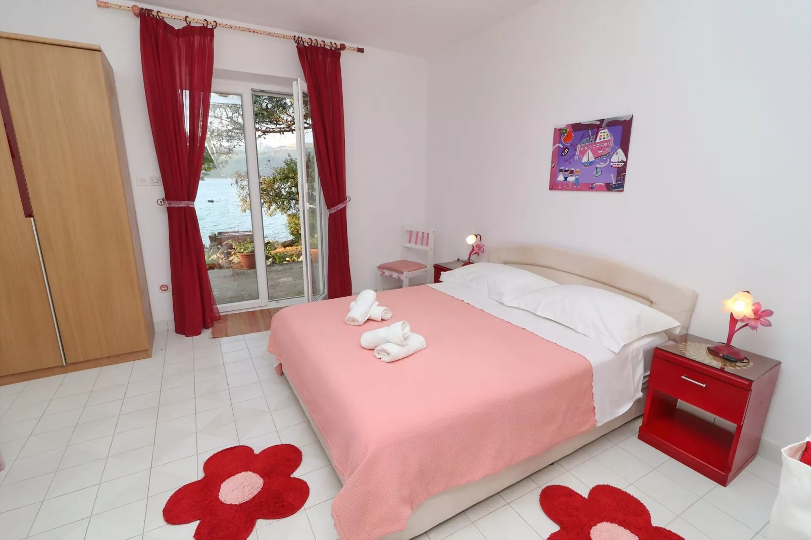 Apartments More & Ja - Superior One Bedroom Apartment with Terrace and Sea View ( 2. zapad )-Bedroom