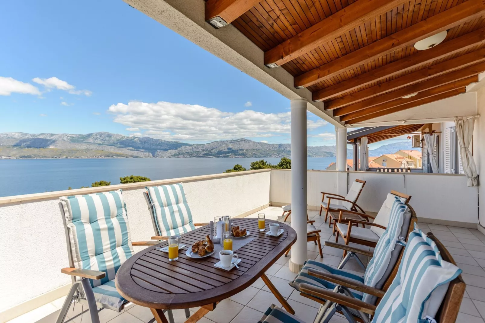 Sunset view apartment - One bedroom apartment with balcony and sea view-Terrace balcony