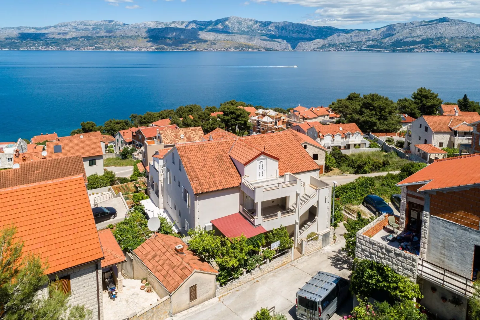 Sunset view apartment - One bedroom apartment with balcony and sea view-View