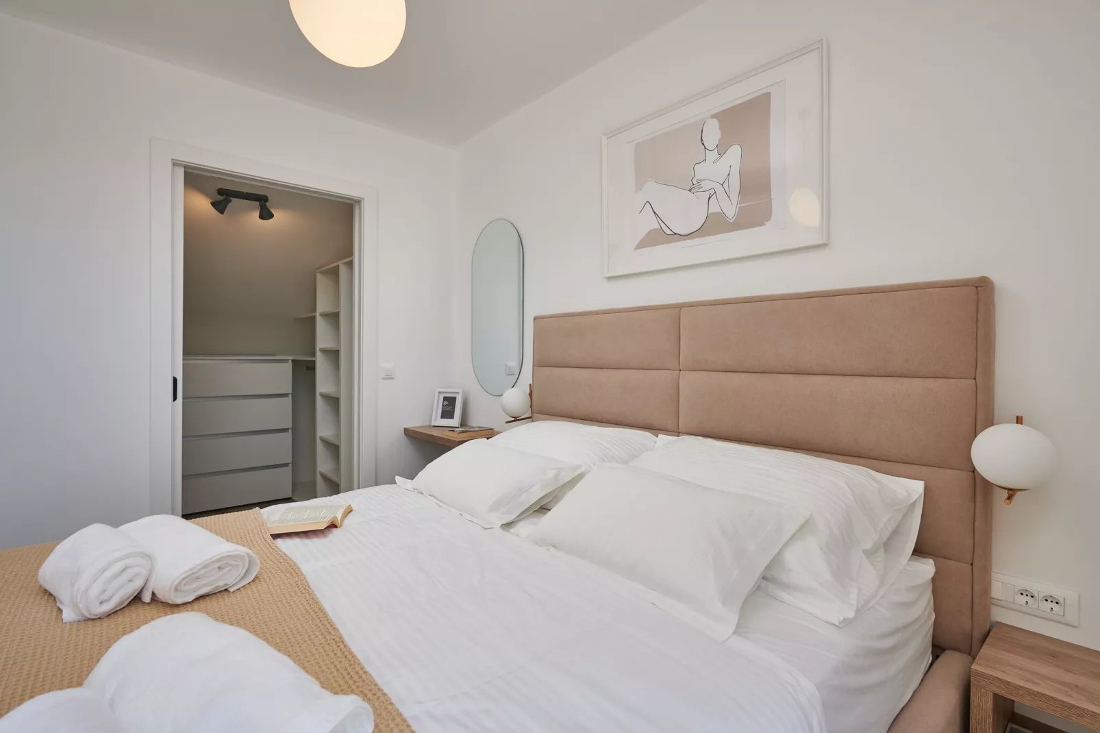 Apartment Blù-Two Bedroom Apartment with Terrace and Sea View-Schlafzimmer