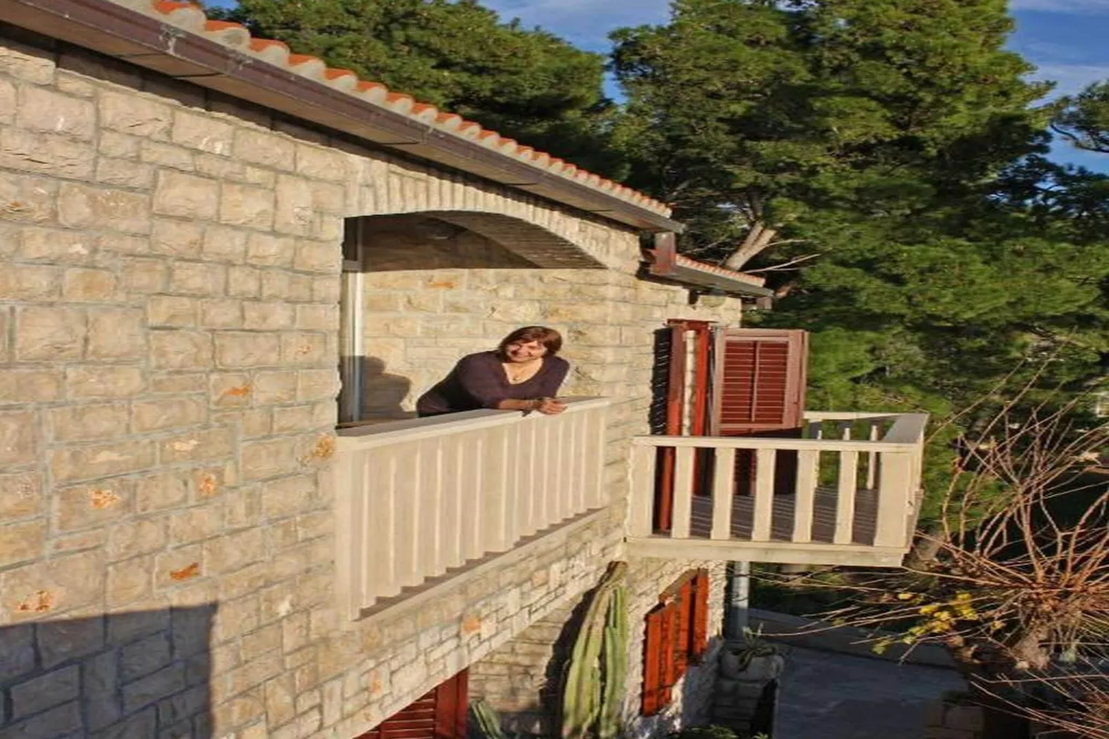 Apartment Račić - Two-bedroom Apartment with Balcony and Sea View-Terrace balcony