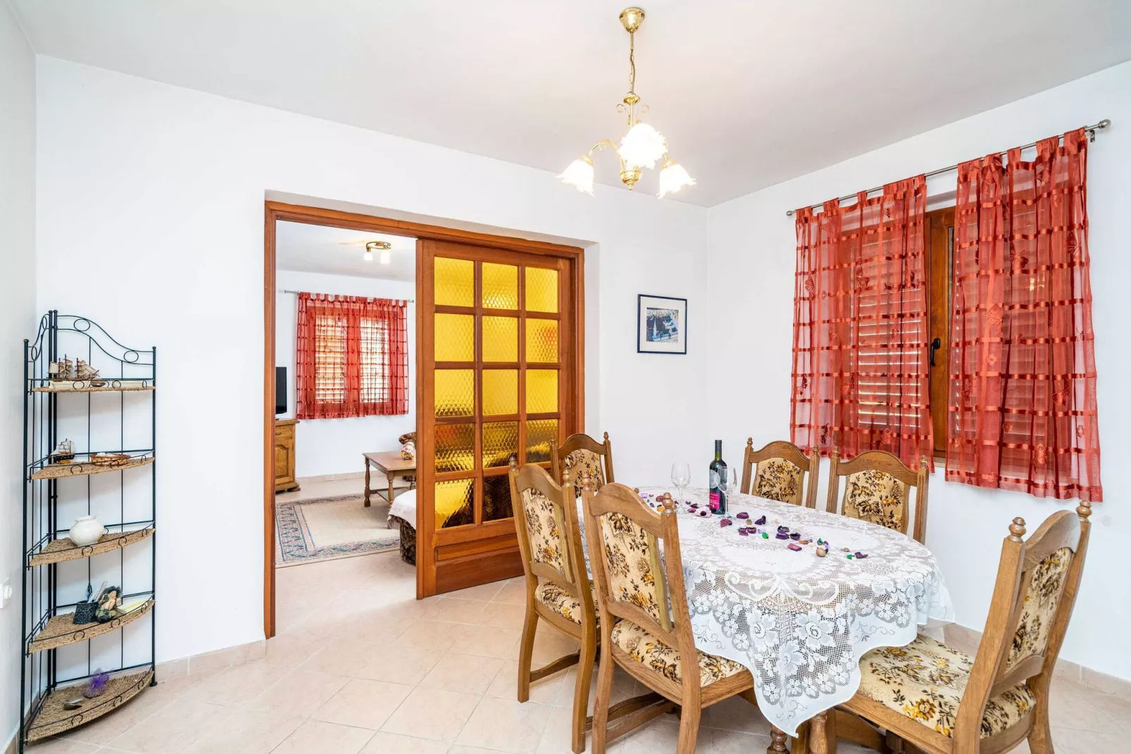 Apartment Bobić- Three Bedroom Apartment with Balcony and Sea View-Dining room