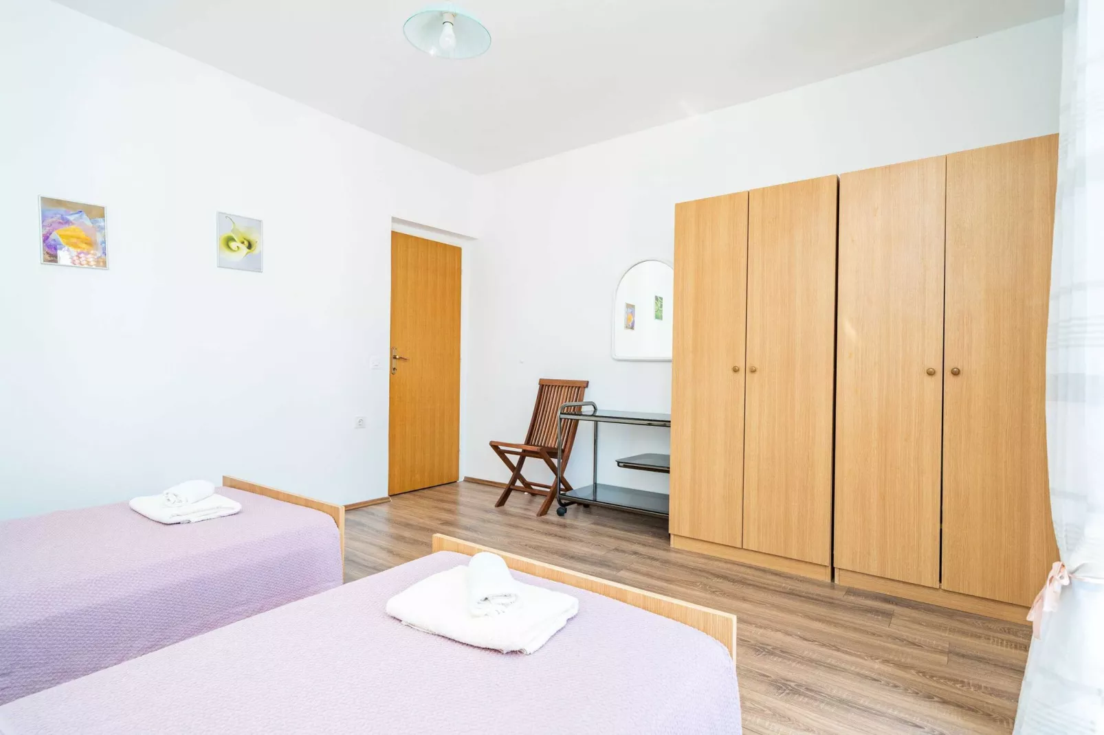 Apartment Bobić- Three Bedroom Apartment with Balcony and Sea View-Bedroom