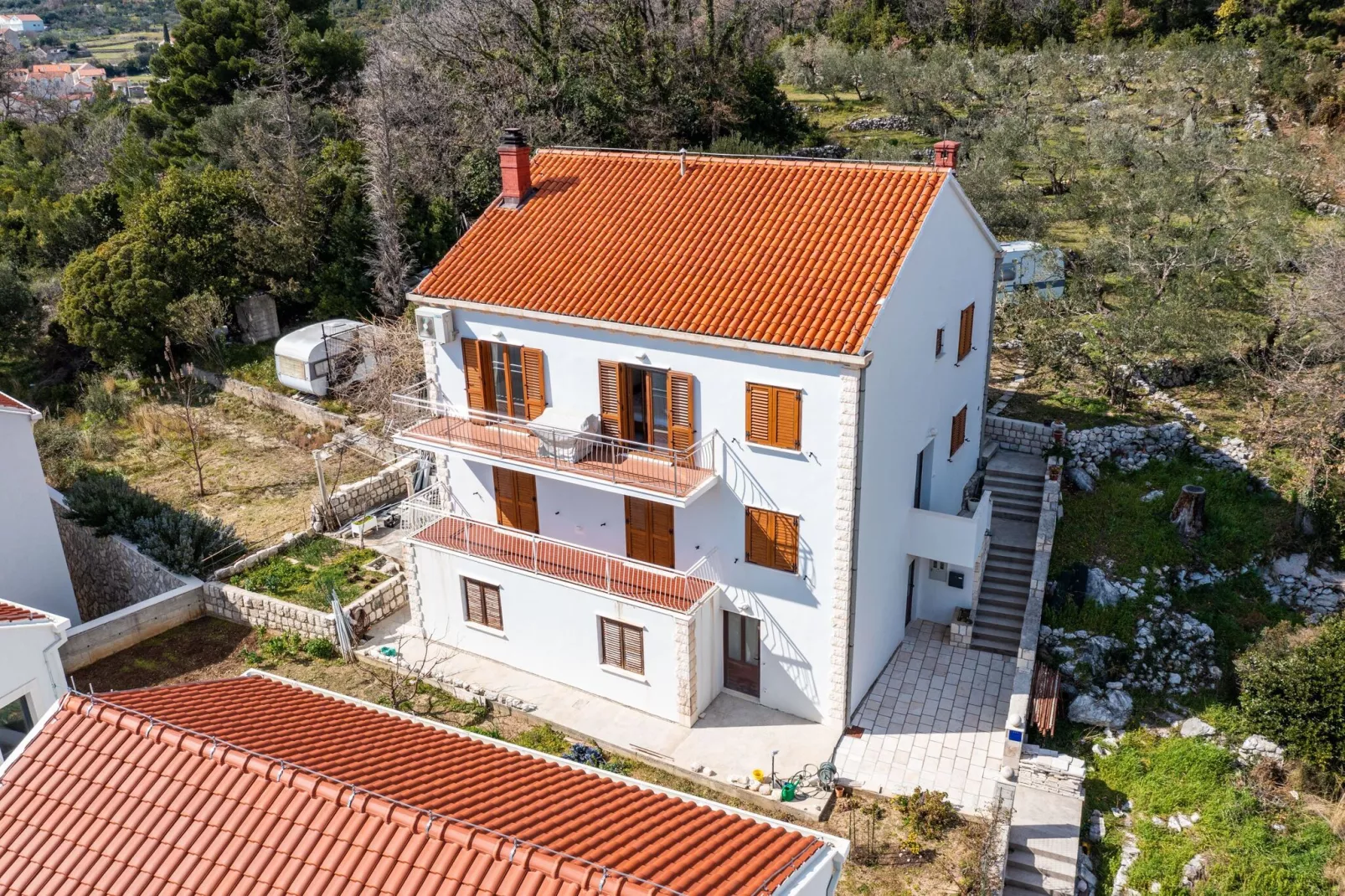 Apartment Bobić- Three Bedroom Apartment with Balcony and Sea View-Outdoor