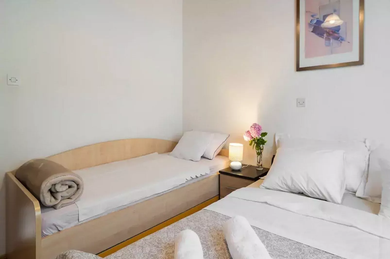 Apartments Tomas - One bedroom Apartment with Balcony and Sea View (A1)-Bedroom