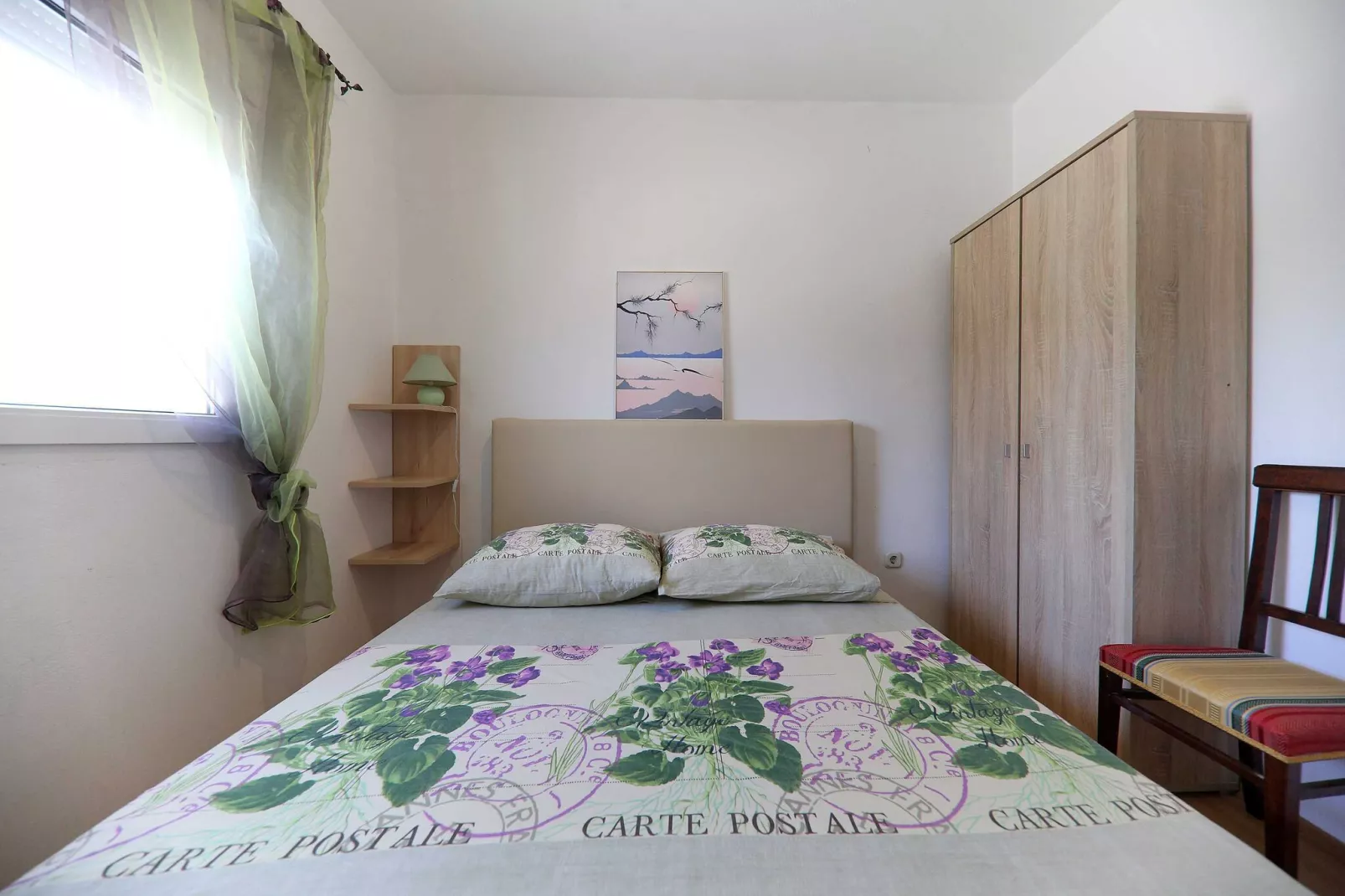 Apartments Melita - Superior Two Bedroom Apartment with Balcony and Sea View (A4)-Schlafzimmer