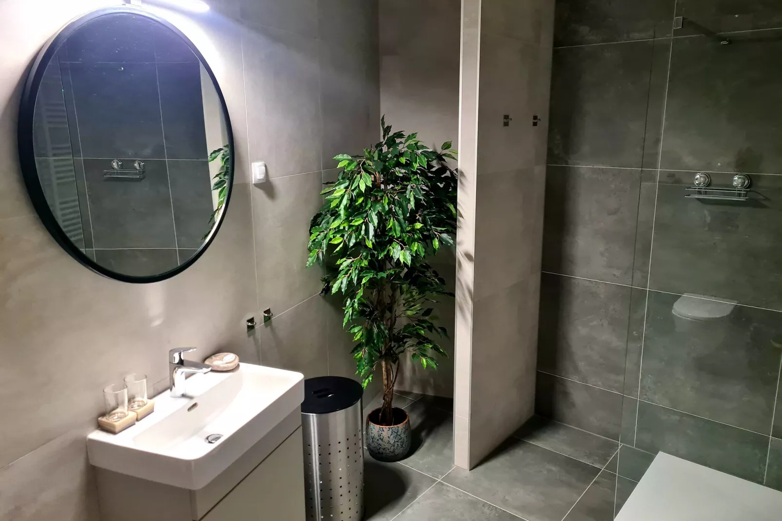 Wellness Apartments - Studio Apartment  with Terrace (G1)-Bathroom
