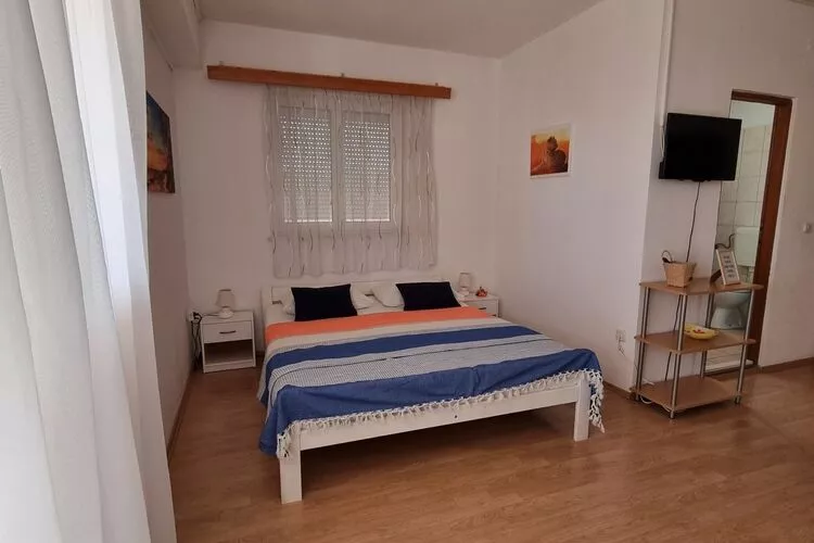 Apartments Vanja Škara Biograd - Studio Apartment with Terrace-Bedroom