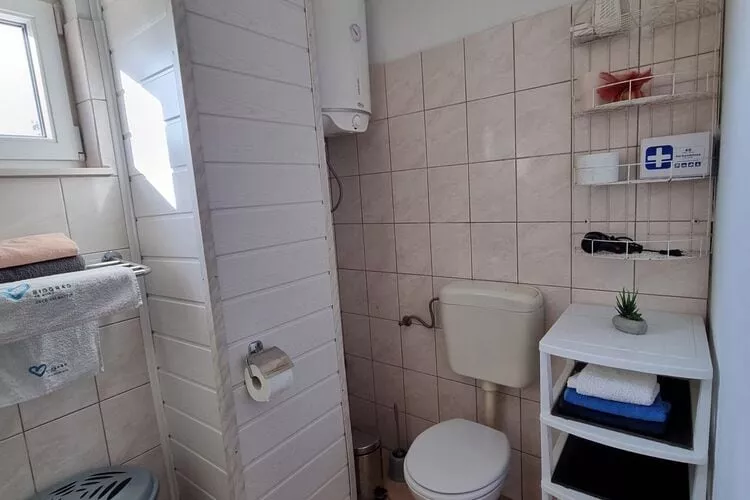 Apartments Vanja Škara Biograd - Studio Apartment with Terrace-Bathroom