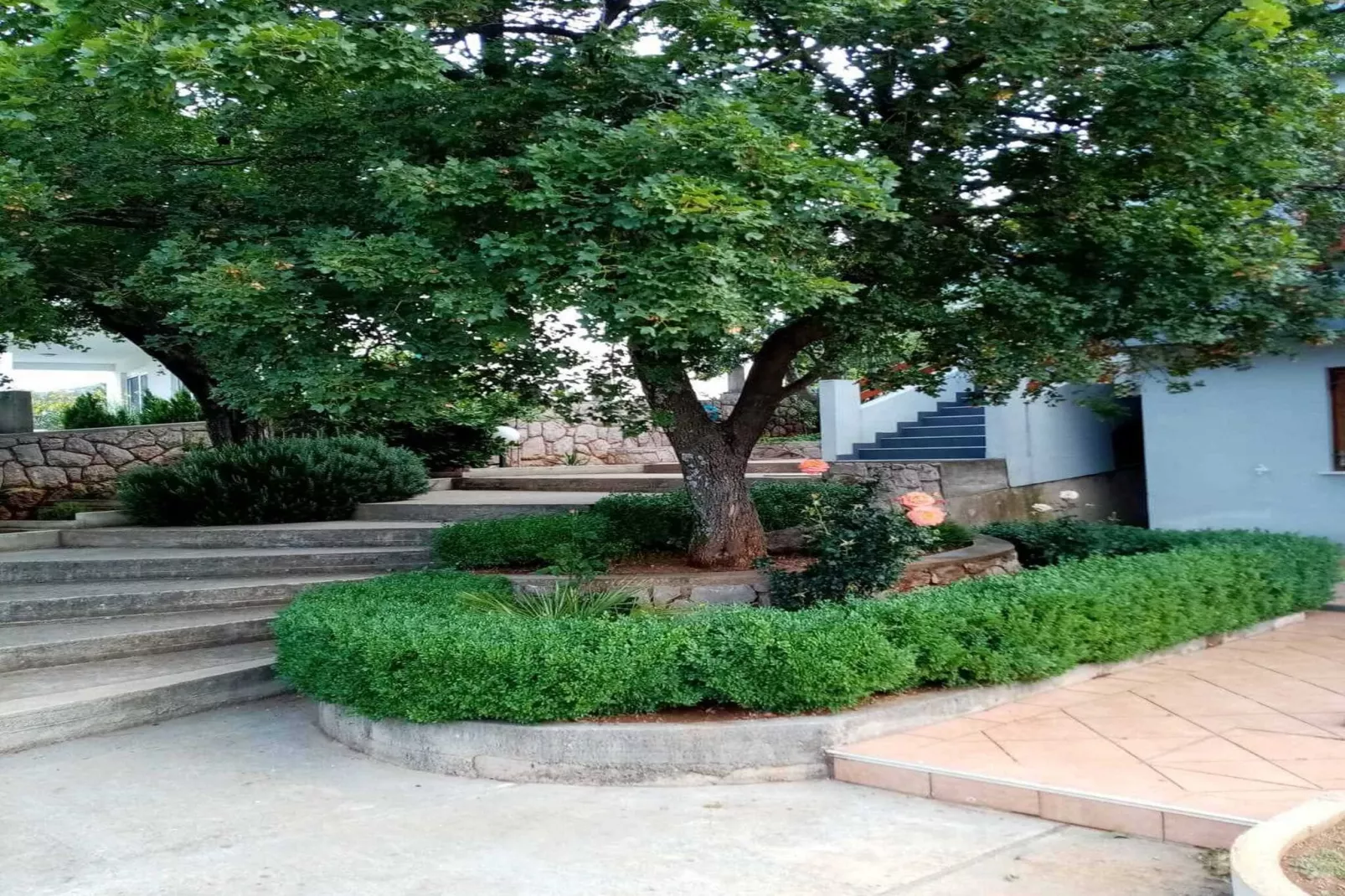 Apartments Paola - Studio Apartment with Terrace and Sea View-Gardens summer