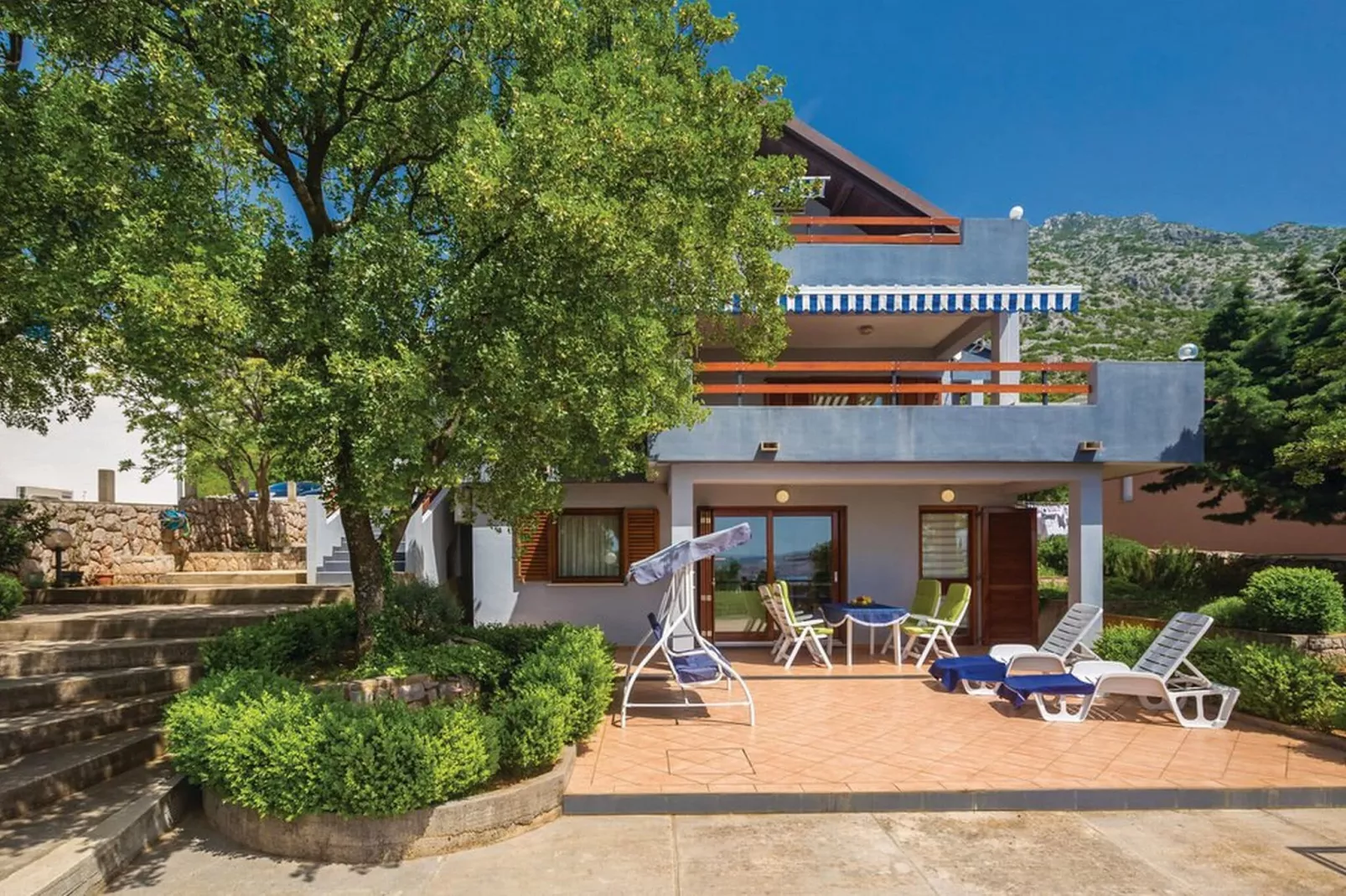 Apartments Paola - Two Bedroom Apartment with Terrace and Sea view-Outdoor