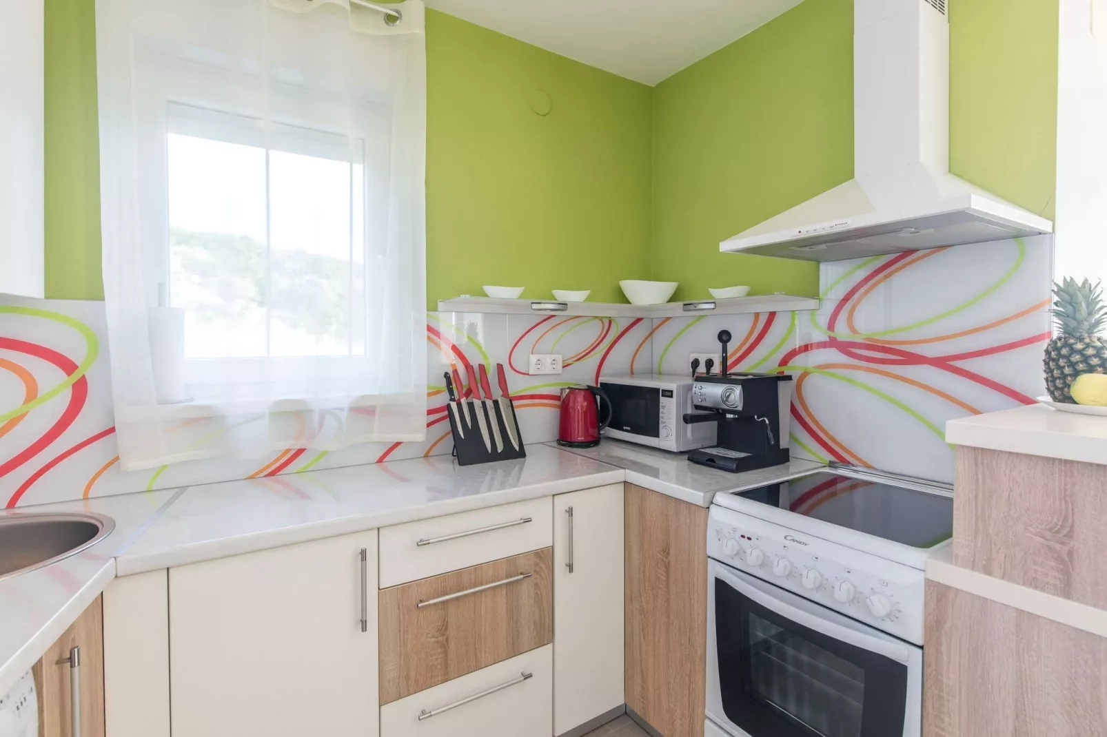 Apartment Salvagno - Two Bedroom Apartment with Balcony and Sea View-Kitchen