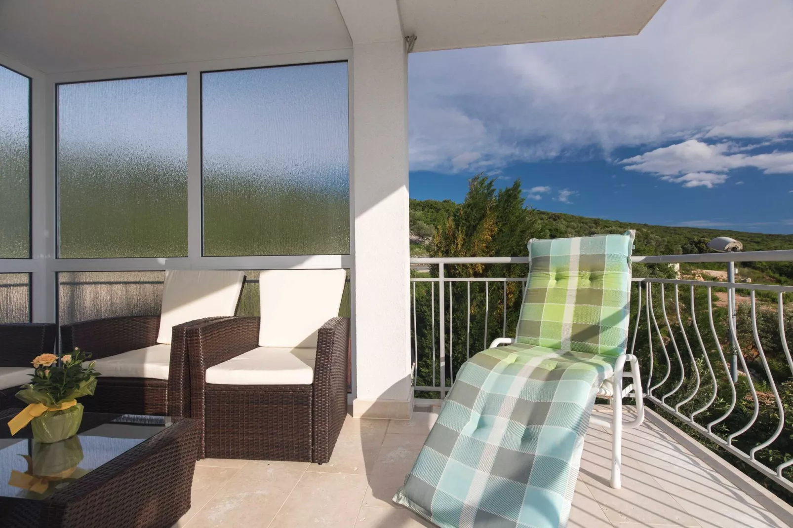 Apartment Salvagno - Two Bedroom Apartment with Balcony and Sea View-Terrace