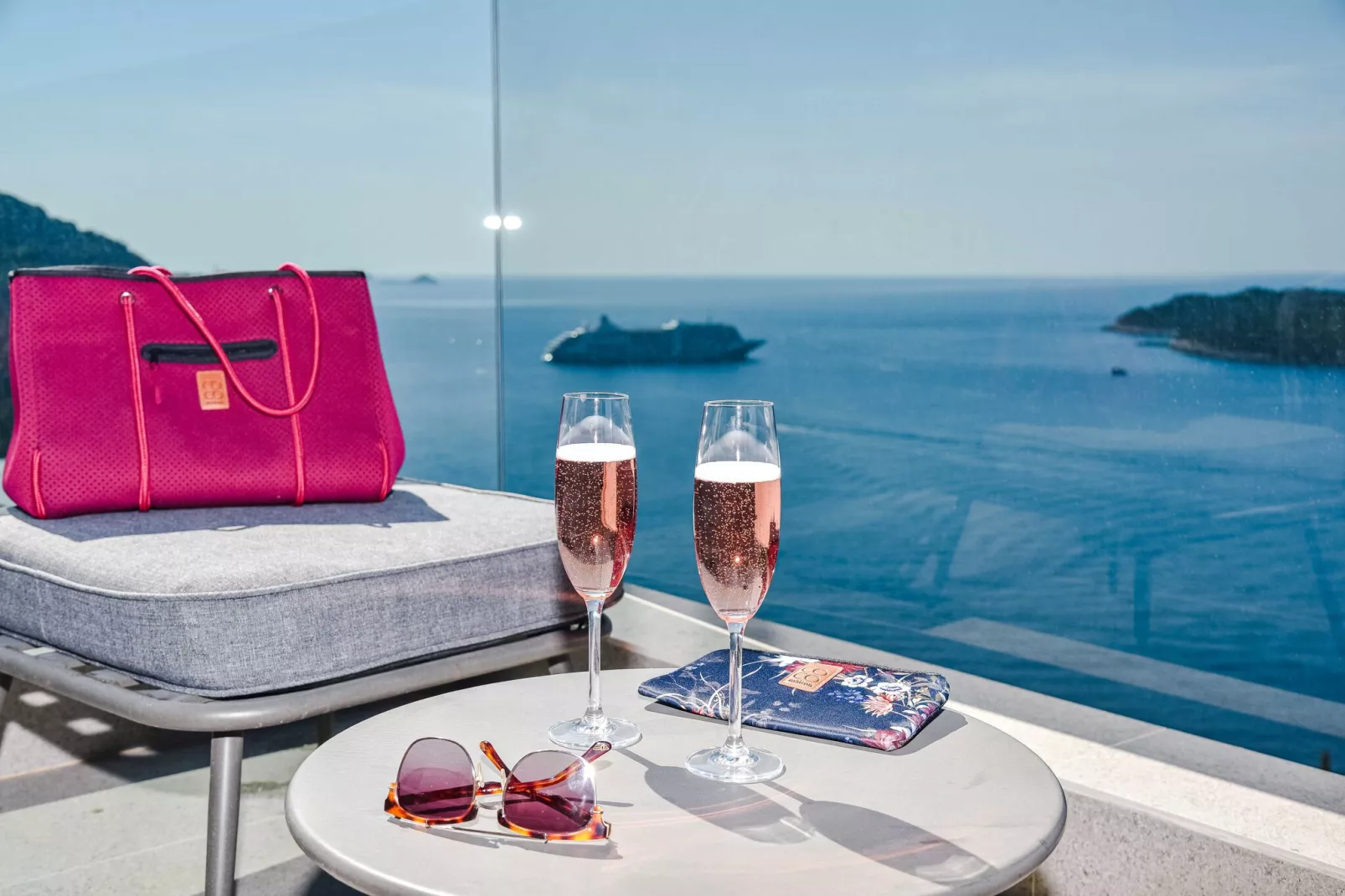 Apartments Fortes Fortuna - Two bedroom Apartment with Terrace and Sea View-Terrace balcony