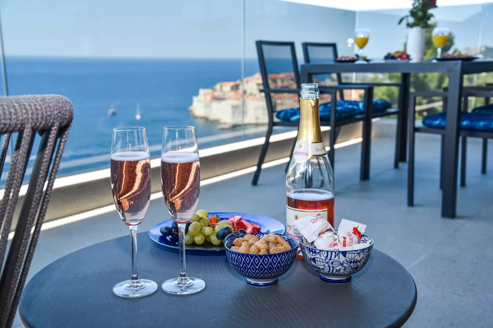 Apartments Fortes Fortuna - Two bedroom Apartment with Terrace and Sea View-Terrace balcony