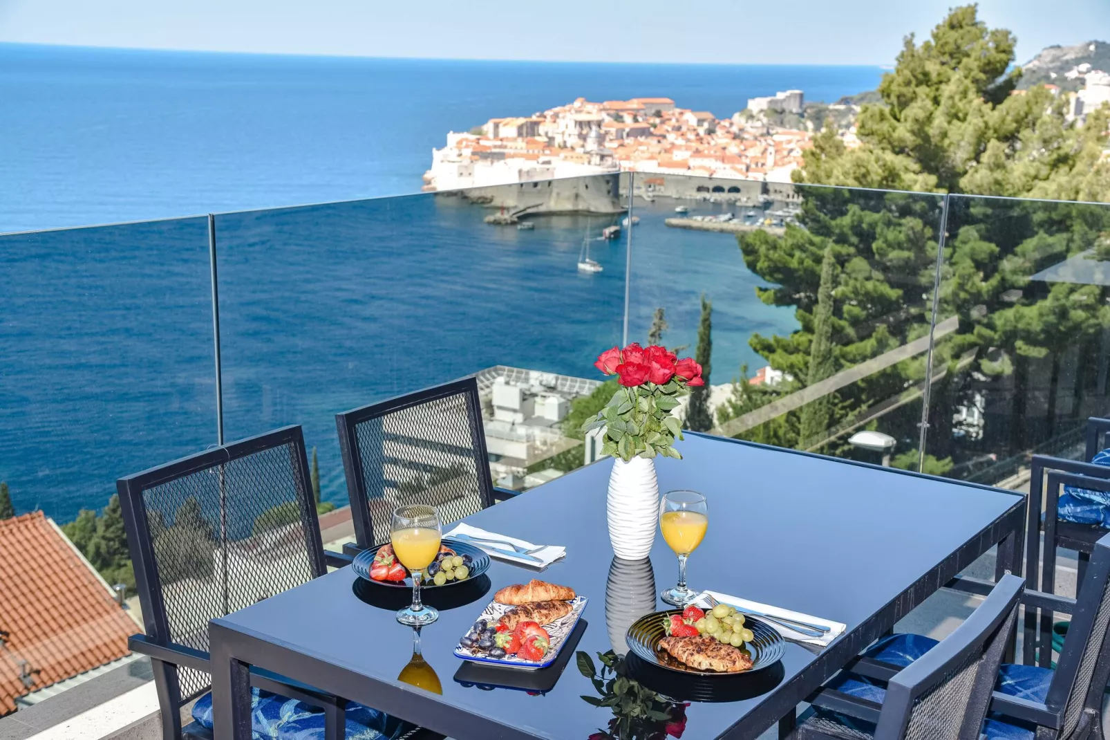 Apartments Fortes Fortuna - Two bedroom Apartment with Terrace and Sea View-Terrace balcony