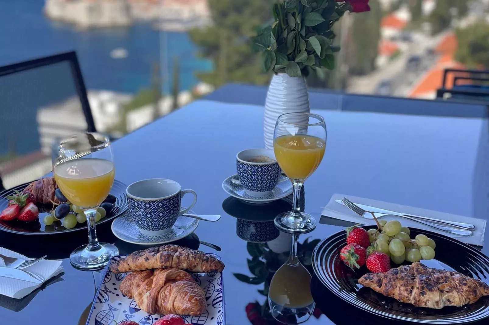Apartments Fortes Fortuna - Superior Two bedroom Apartment with Terrace and Sea View-Terrasse