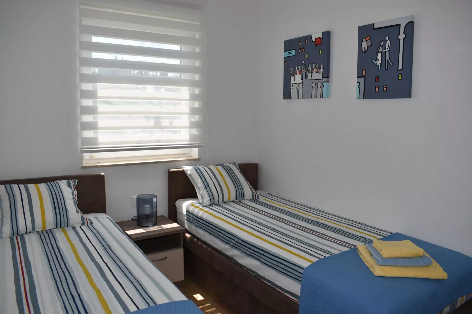 Apartment Vapor - Two Bedroom Apartment with Balcony-Schlafzimmer