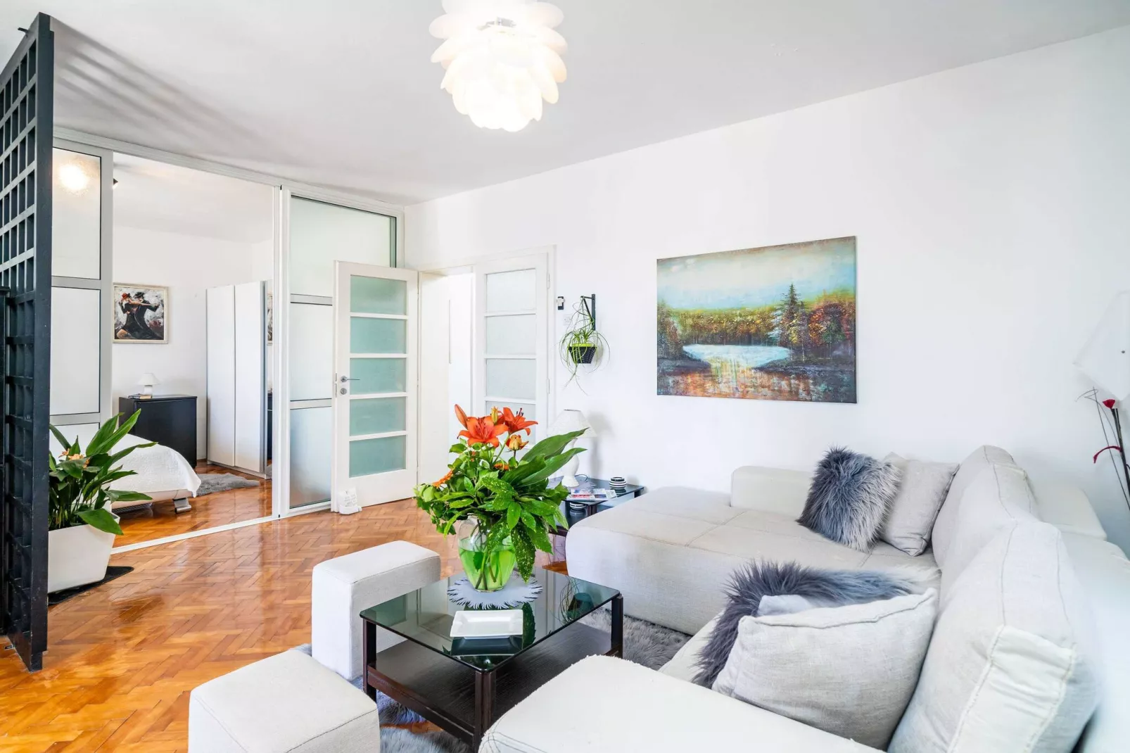 Apartments & Rooms Mara & Petrunjela - Two Bedroom Apartment with Terrace and Sea View (Apartman s 2 spavaće sobe) - BR. 5-Living room