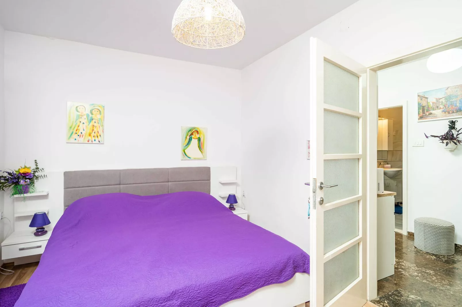 Apartments & Rooms Mara & Petrunjela - Two Bedroom Apartment with Terrace and Sea View (Apartman s 2 spavaće sobe) - BR. 5-Bedroom