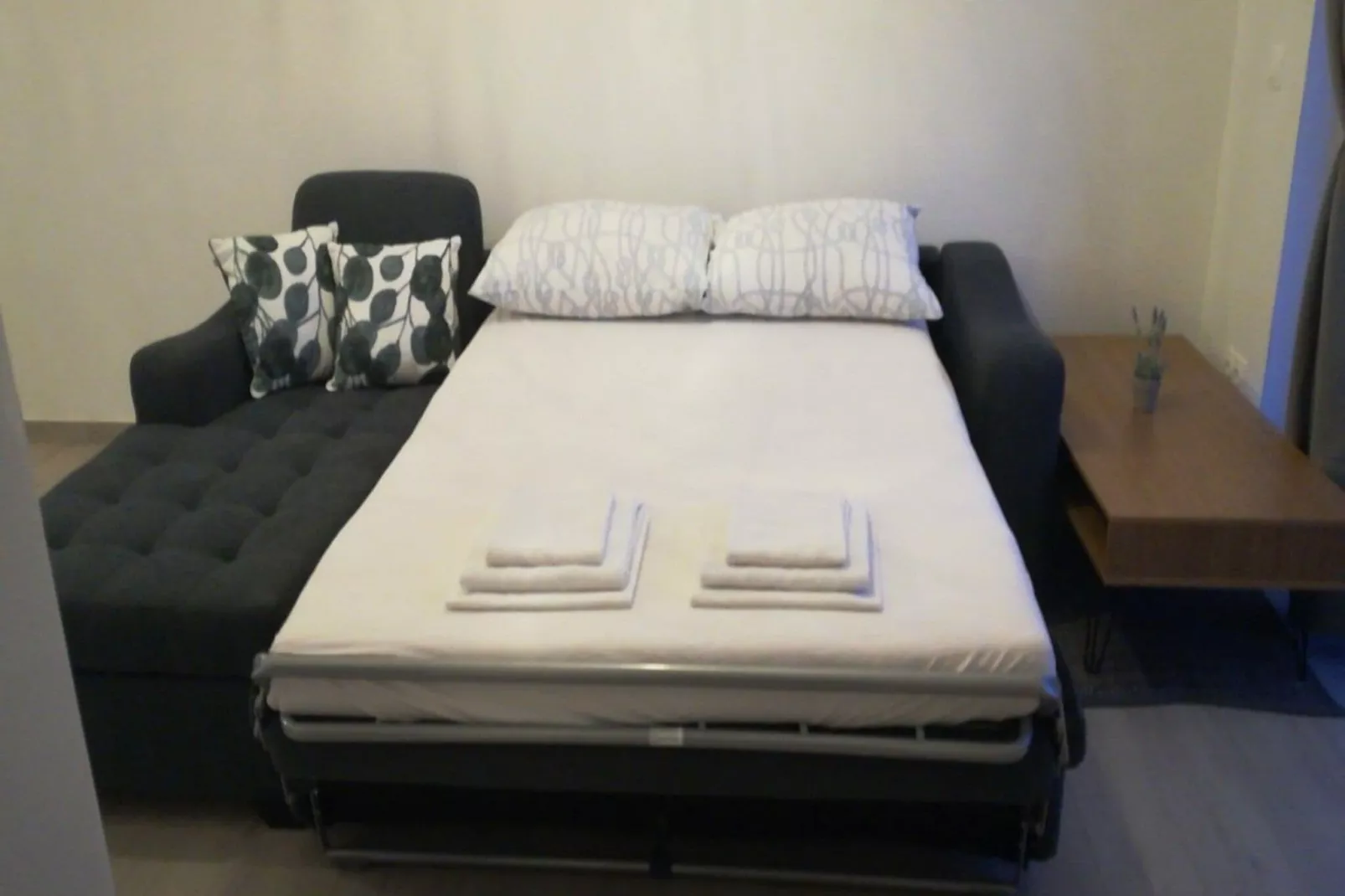 Apartments Grljević - One Bedroom Apartment with Balcony and Sea View (A4)-Living room
