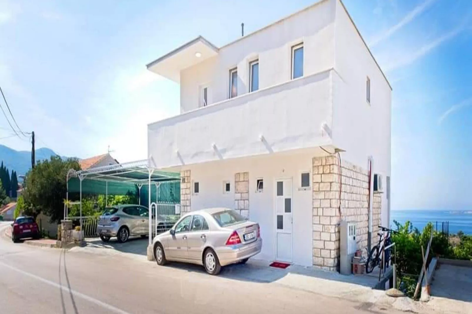 Apartments Grljević - Studio Apartment with Balcony and Sea View (A3)-Outdoor