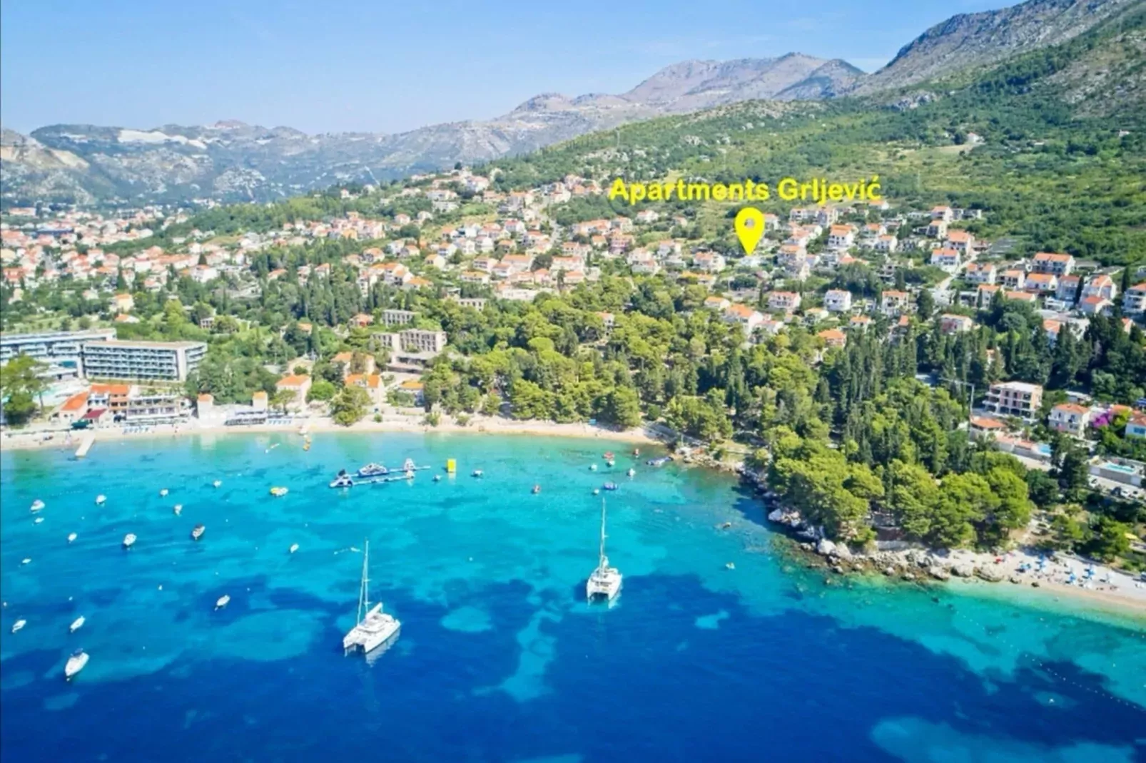 Apartments Grljević - Studio Apartment with Balcony and Sea View (A3)-View