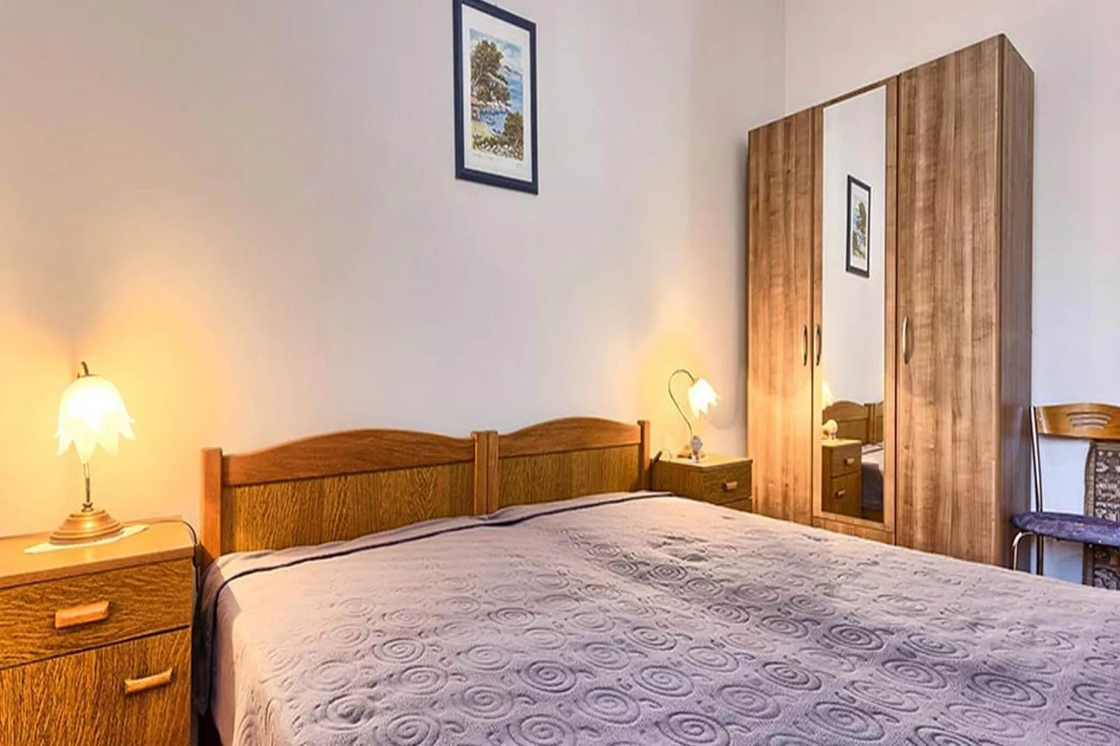 Apartment Lucija - Three Bedroom Apartment with Balcony-Bedroom
