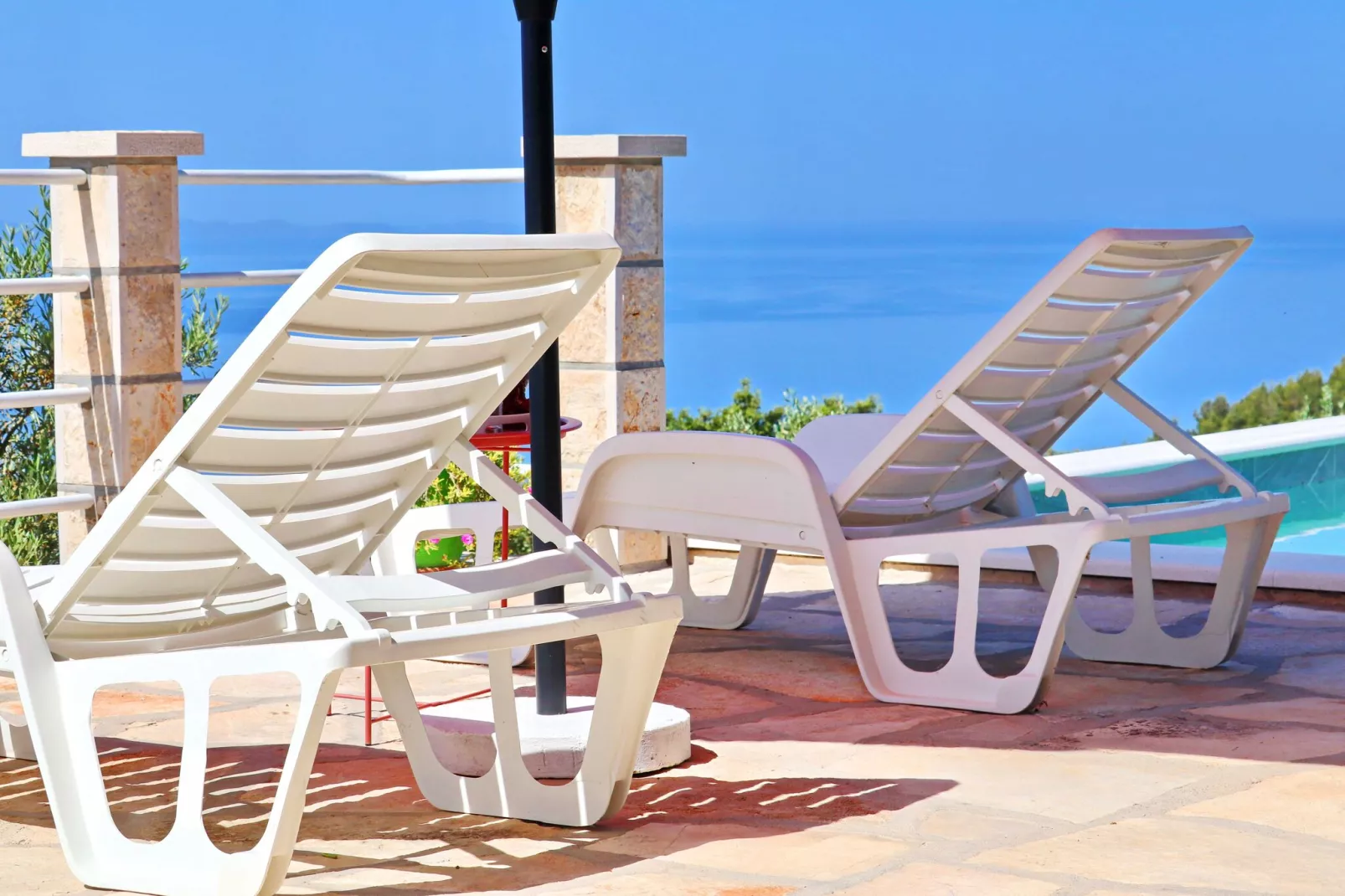 Holiday Home Zule - One Bedroom Holiday Home with Swimming pool-Terrasse