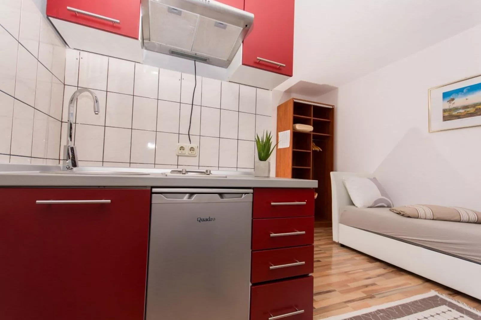 Villa Stil - Studio Apartment with Balcony and Sea View 101-Kitchen